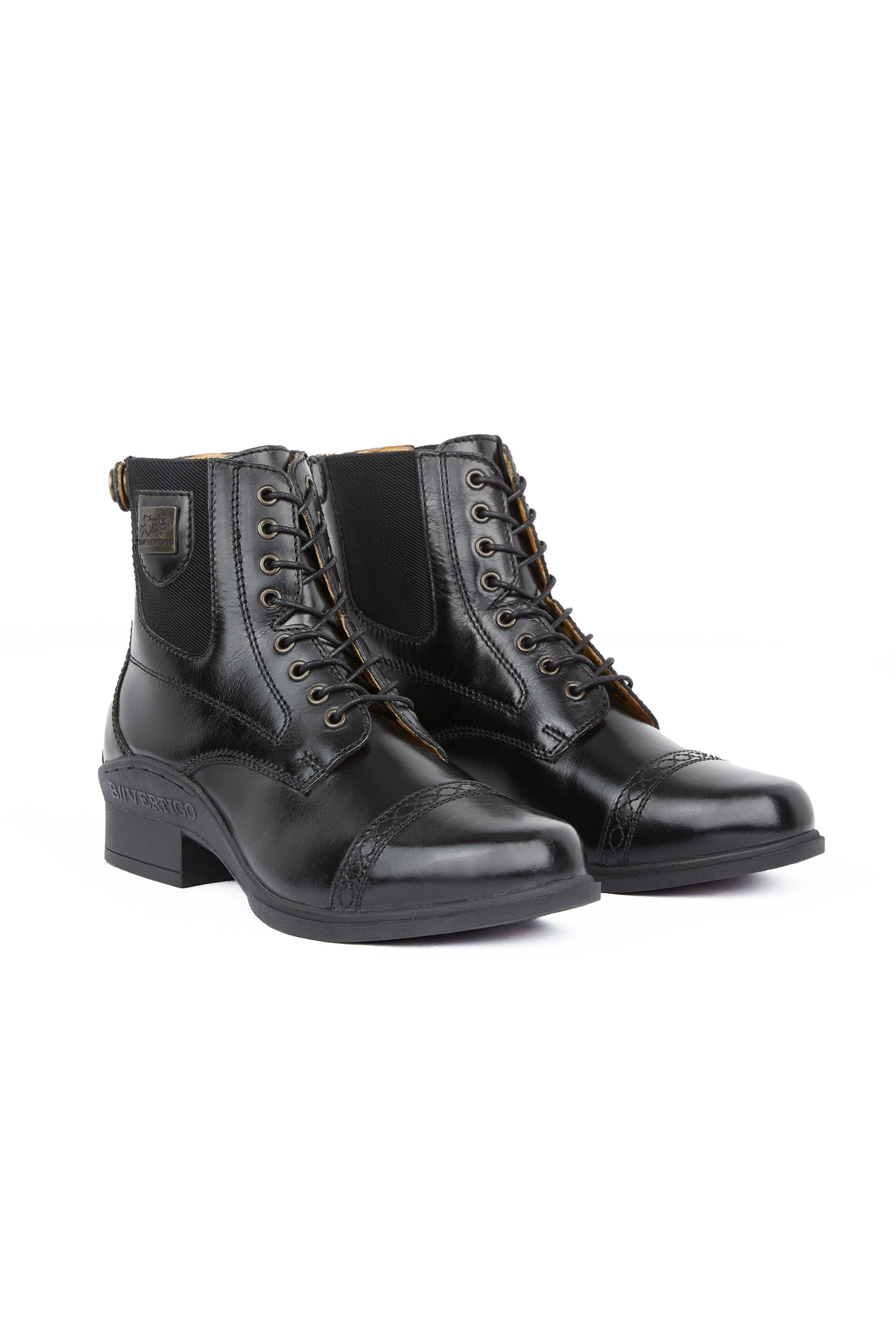 Bottines Jodhpur Cuir, lacets devant, B Vertigo Jupiter, femme