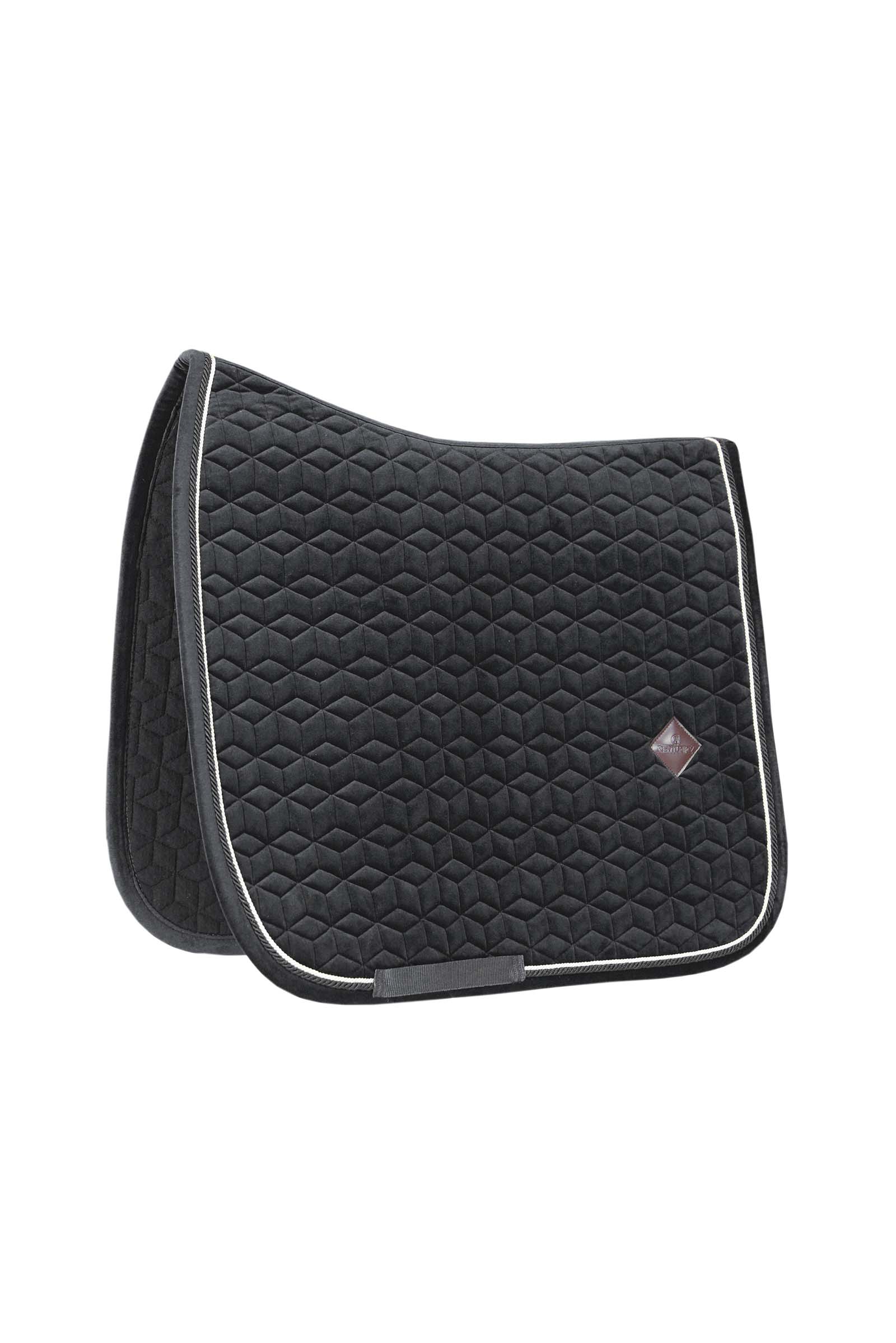 Black Tapis de selle dressage Kentucky Horsewear Basic Velvet