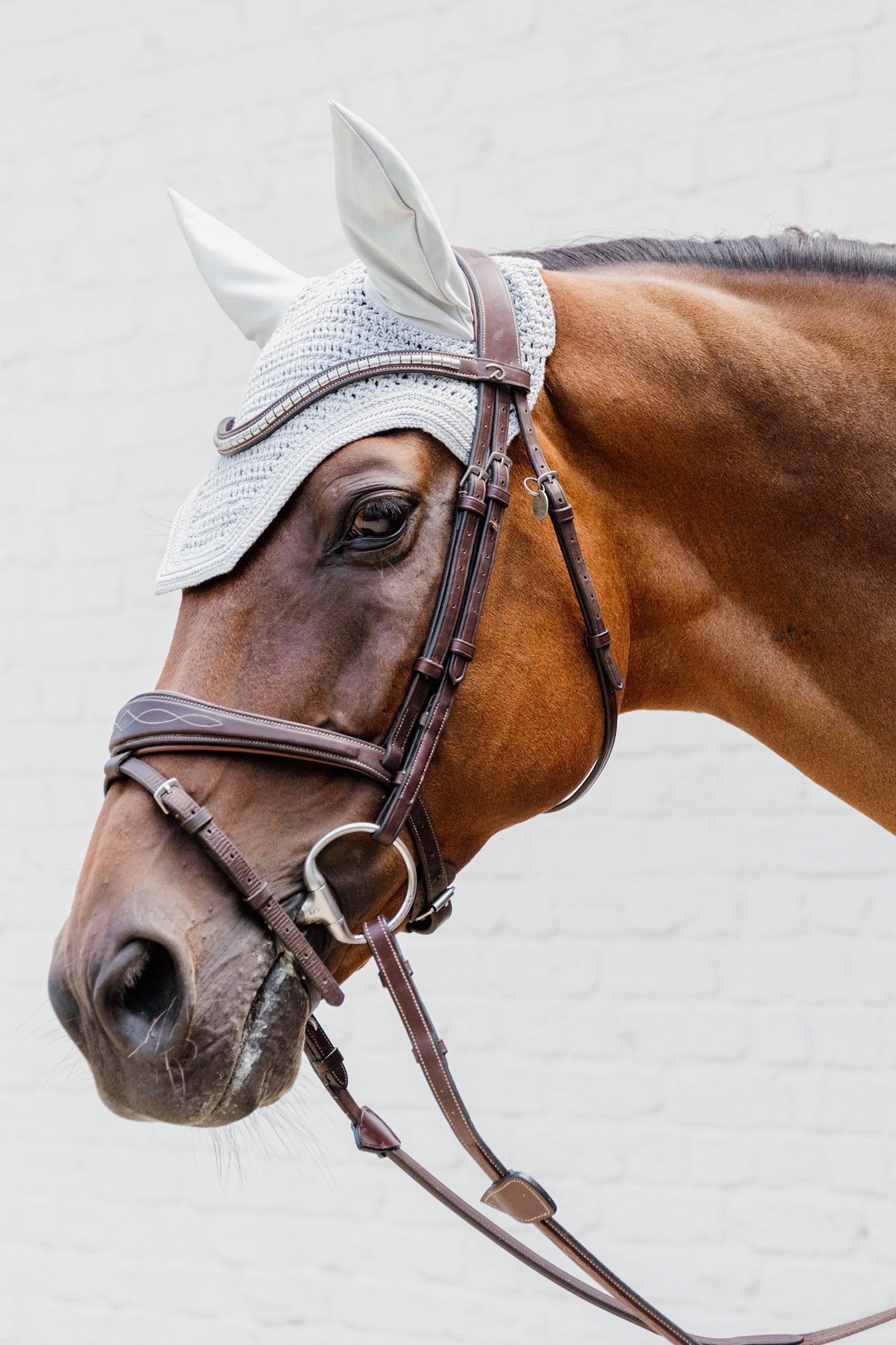 Kentucky Horsewear bonnet anti-mouches Wellington Diamond Rope Soundless
