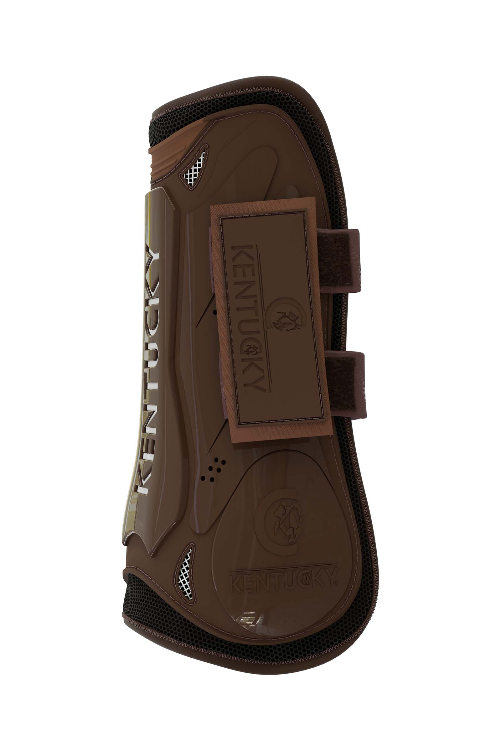 Brown Kentucky Horsewear Gu&ecirc;tres Fermeture autogrippante