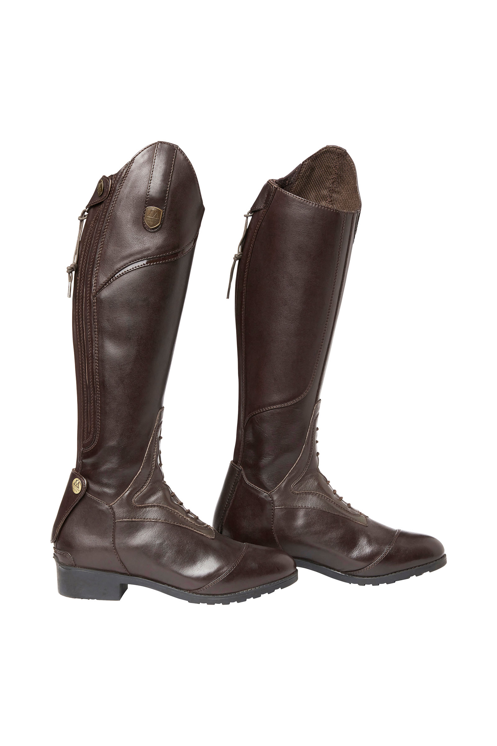 Dark Brown Mountain Horse Sovereign Young Tall Bottes d'équitation pour enfants 