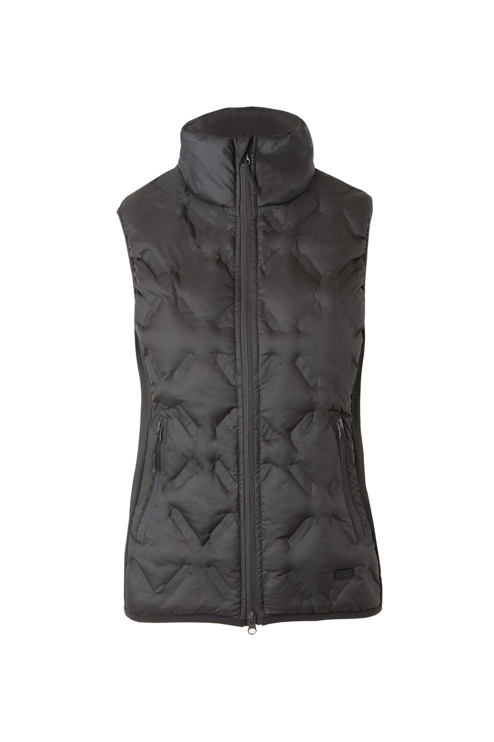 Black Gilet doudoune sans manches d'équitation Horze Shelly, femme