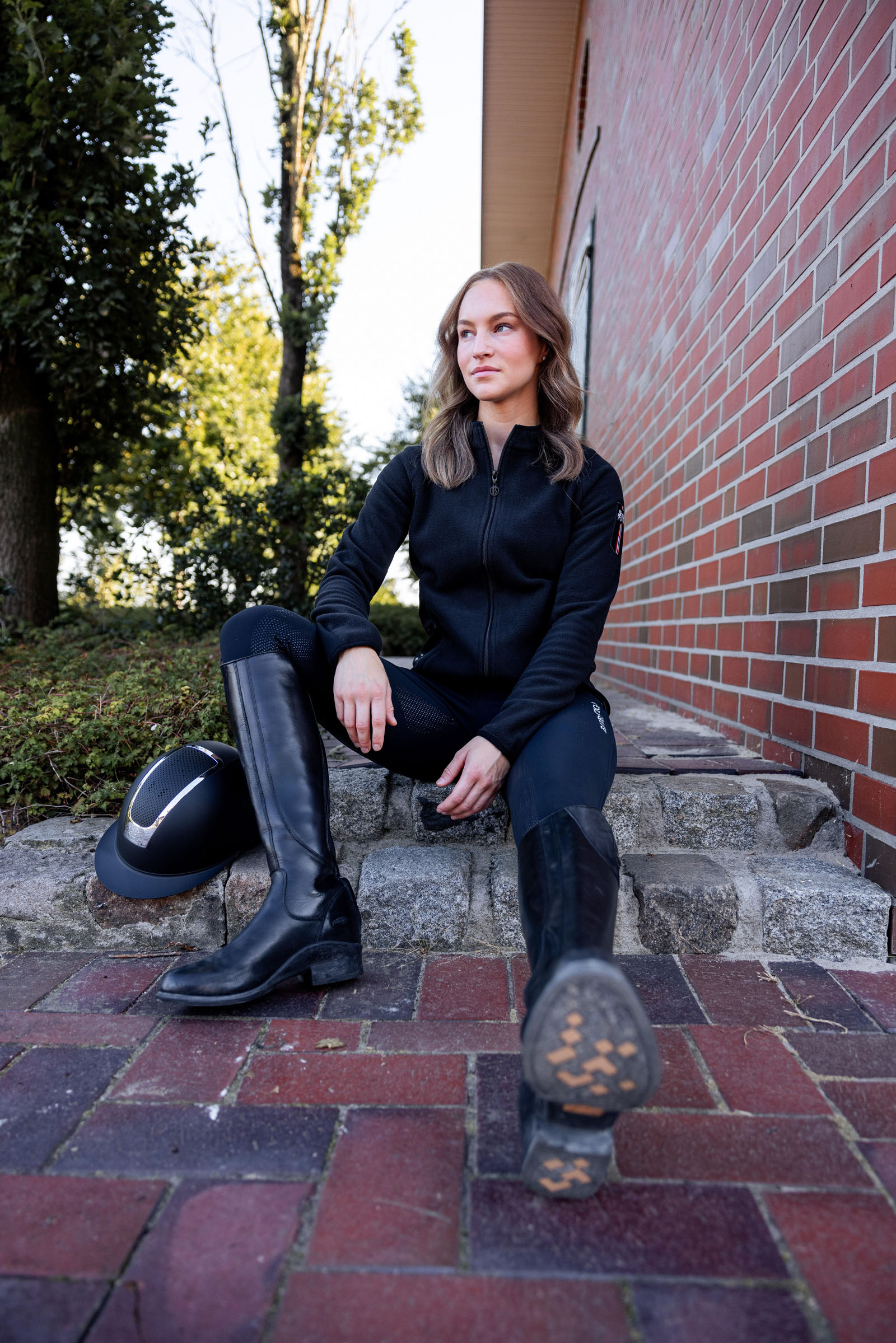 Veste d'&eacute;quitation en polaire stretch B Vertigo Cleo pour femme