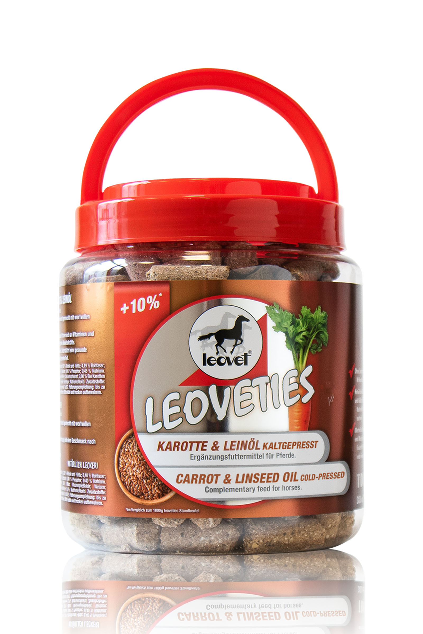 White Leovet Leoveties carotte & graines de lin pressées à froid, 1,1 kg