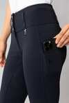 Horze Leonie pantalon d'équitation femme à fond intégral en silicone UPF 40+