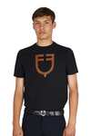 Equestro SS2026 T-shirt basic homme avec logo brillant  