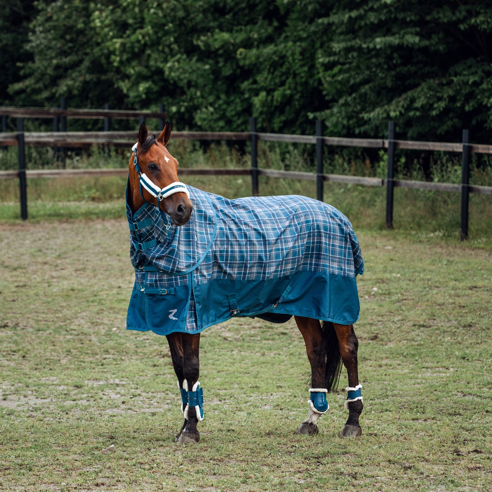 Guêtres protège-boulets Horze Caliber avec doublure imitation fourrure
