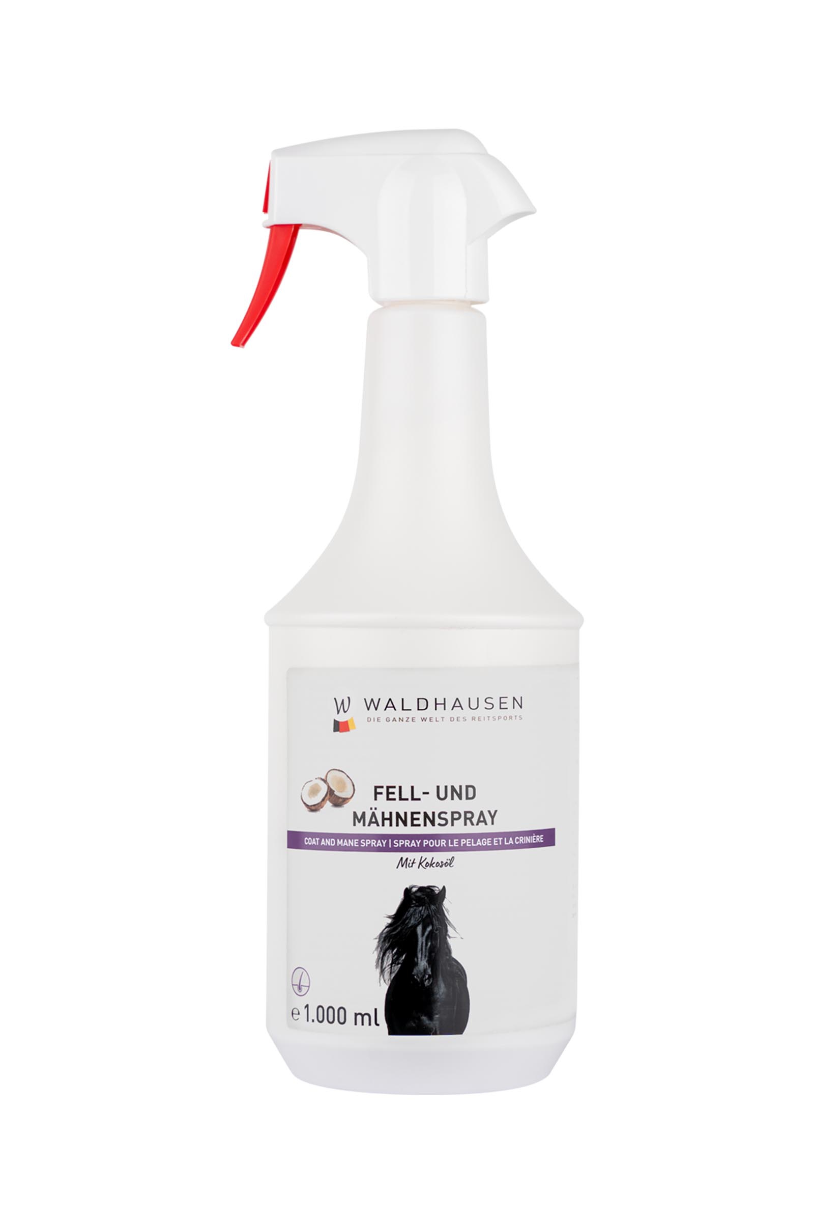 Waldhausen spray pour pelage et crinière à l'huile de coco, 1 l