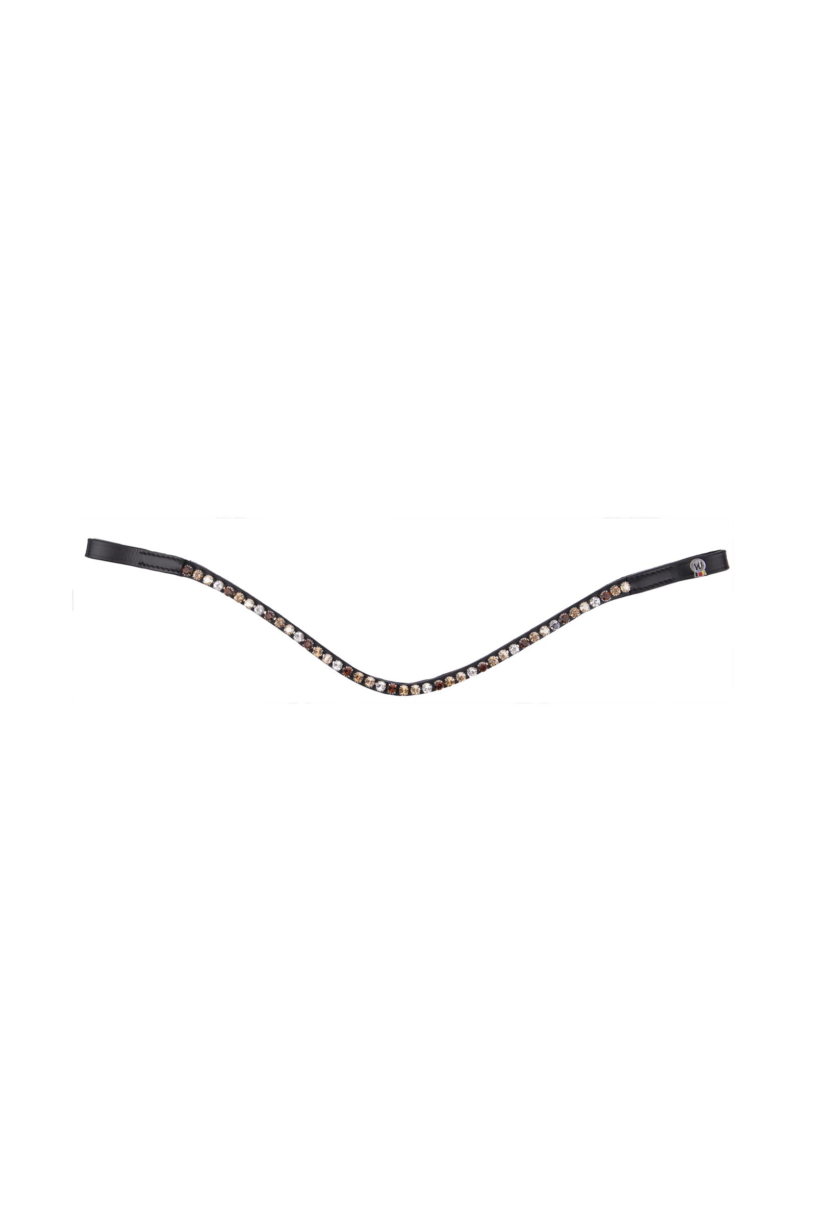 Black/ Brown/ Grey Waldhausen X-Line Glamour Browband 