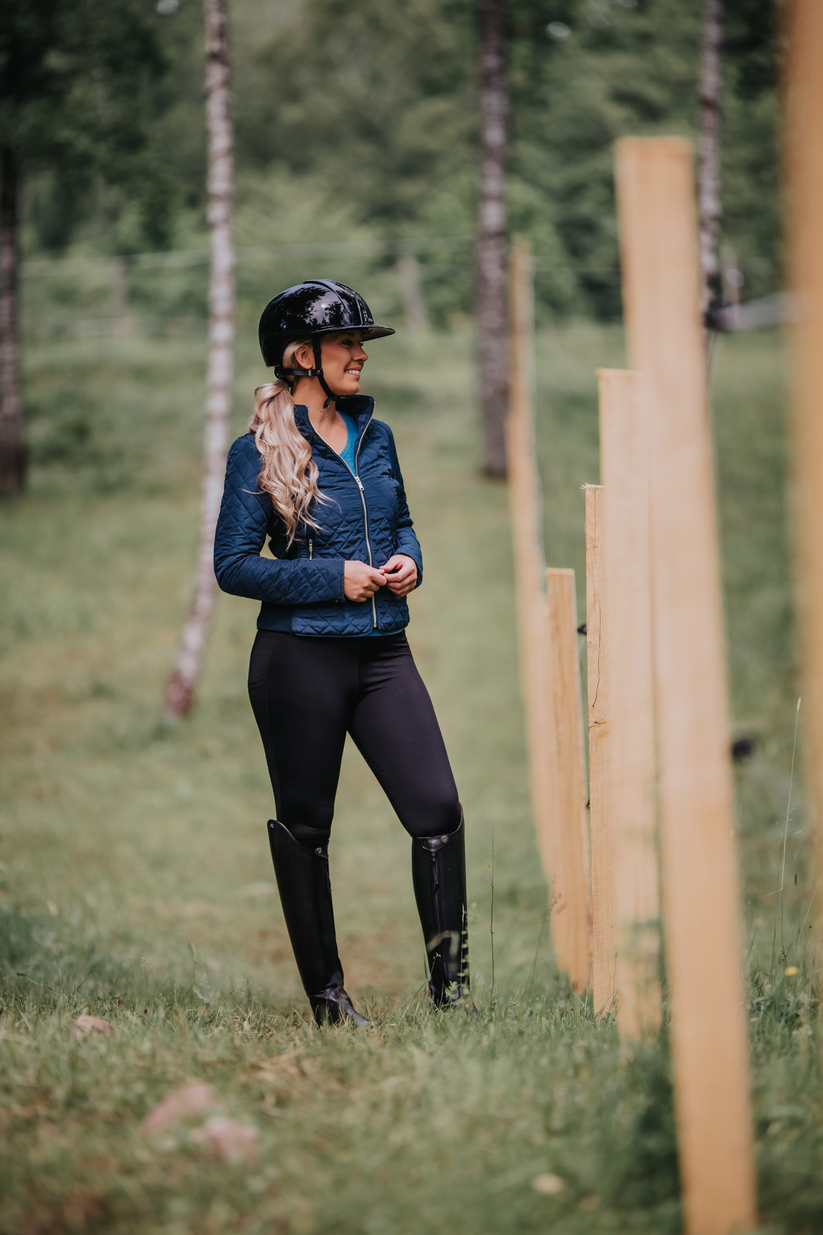 Leggings d'&eacute;quitation technique fond int&eacute;gral Mountain Horse Flora