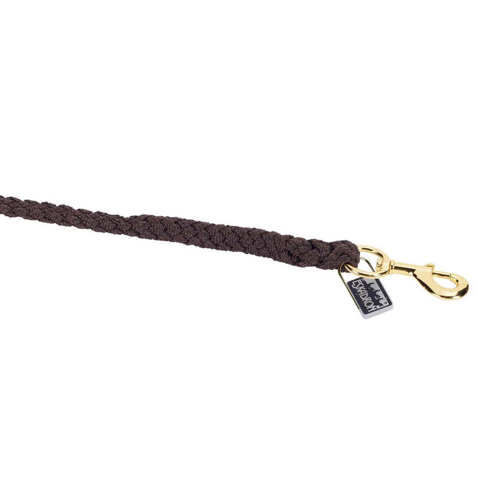 Havana Brown Eskadron Rope swivel hook brass coated, pcs