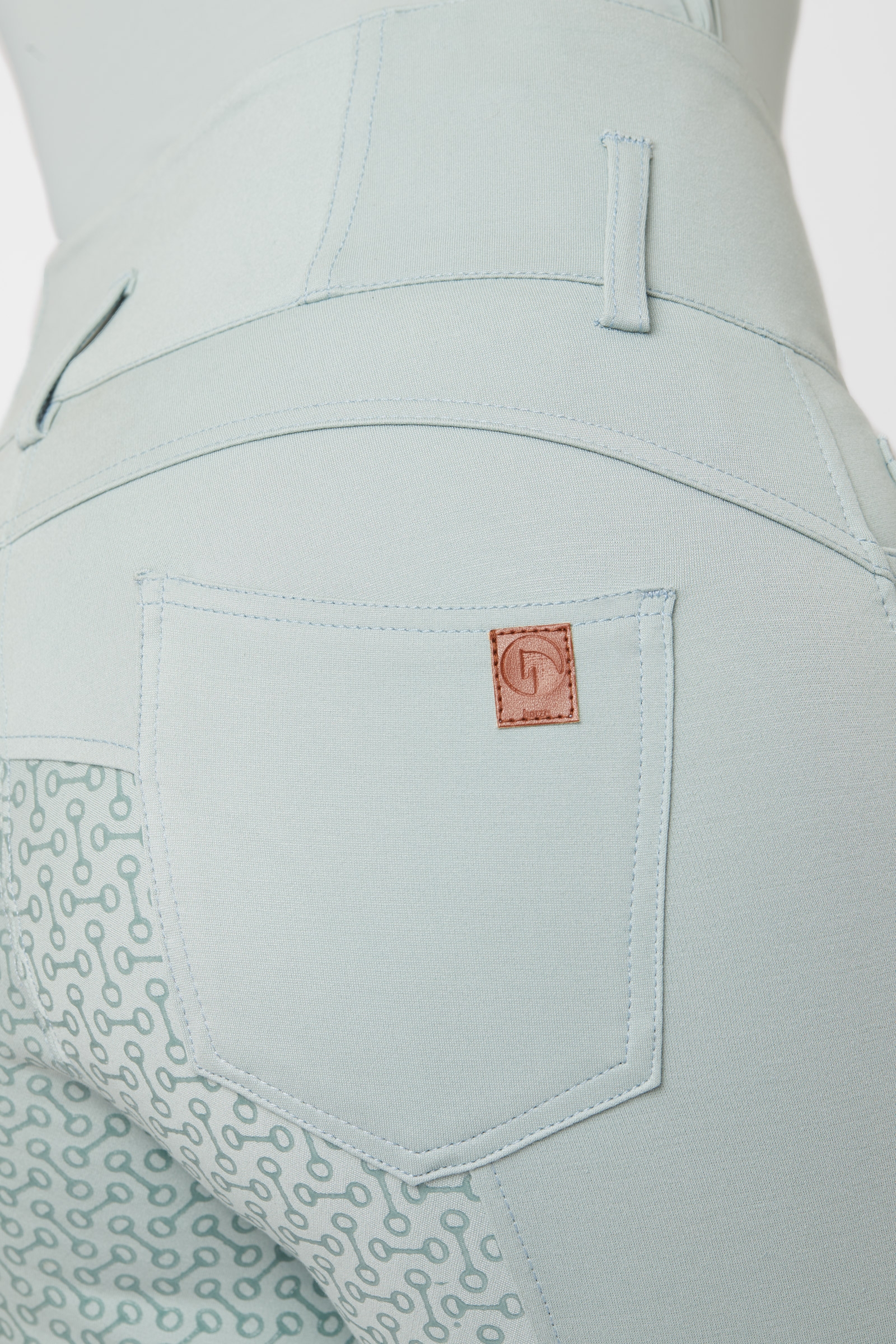 Pantalon d'&eacute;quitation taille haute Horze Tara, silicone, fond int&eacute;gral, femme