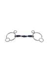 Mors Trust Equestrian Acier Doux Bleu Salivant Anneaux 2,5 Pessoa Double Brisure