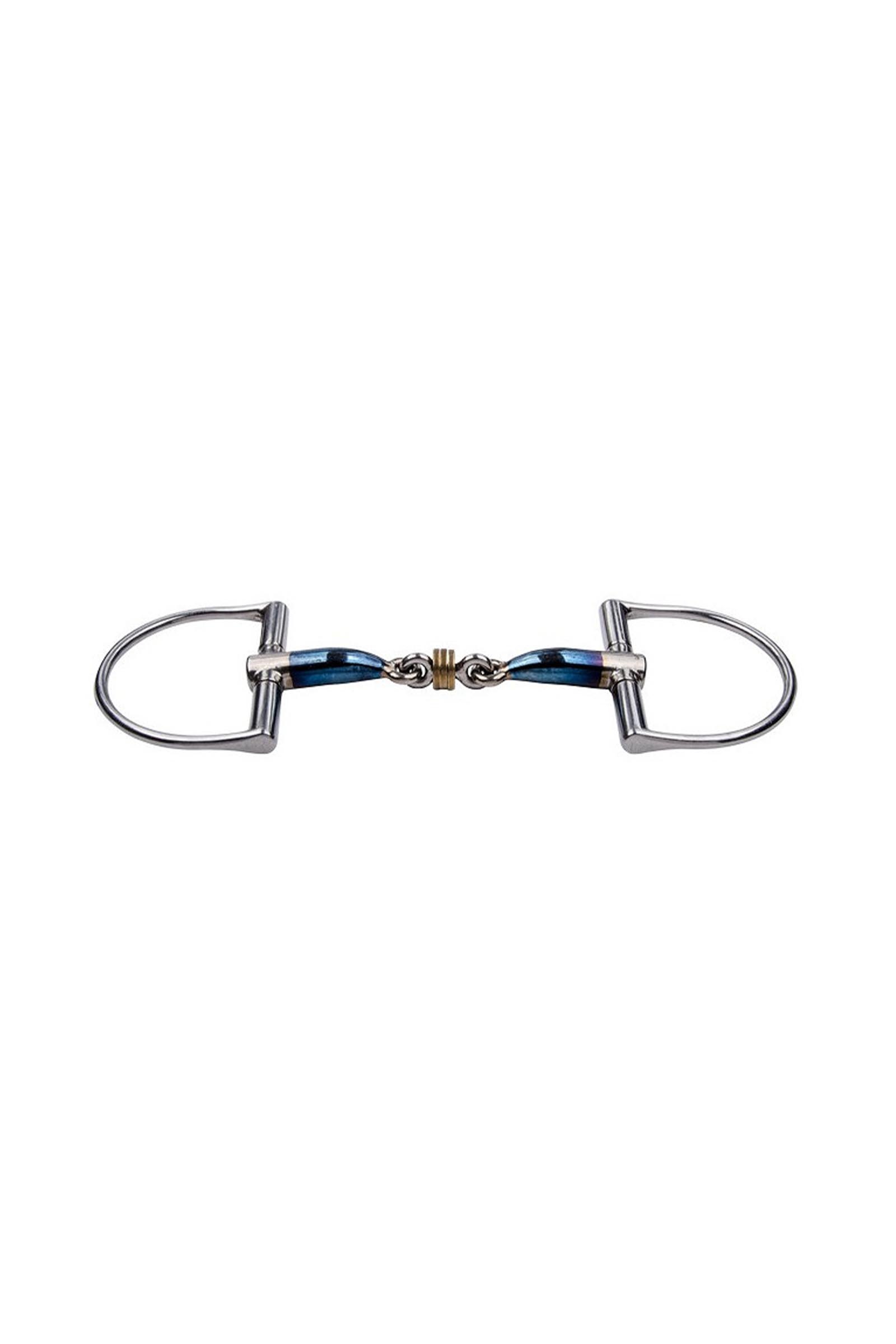 Mors Trust Equestrian Acier Doux Bleu Salivant Verdun Brisure Anneaux Laiton