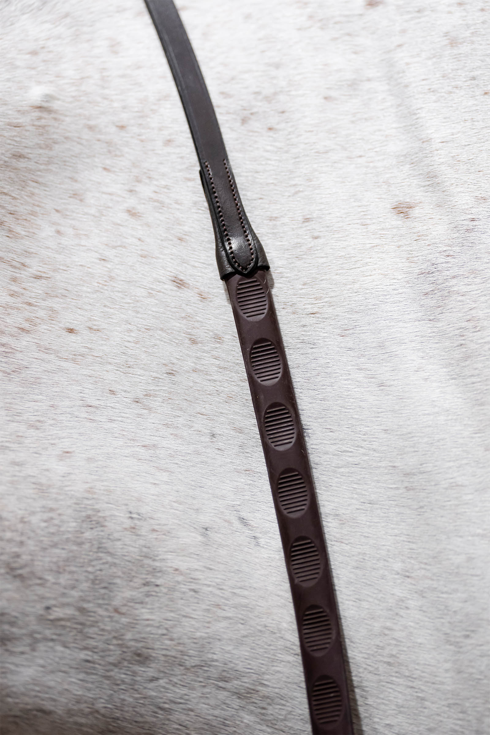 Horseware r&ecirc;nes en caoutchouc avec grip pour le pouce