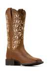 Ariat Bottes western Round Up Holly &agrave; bout carr&eacute; large pour femme  
