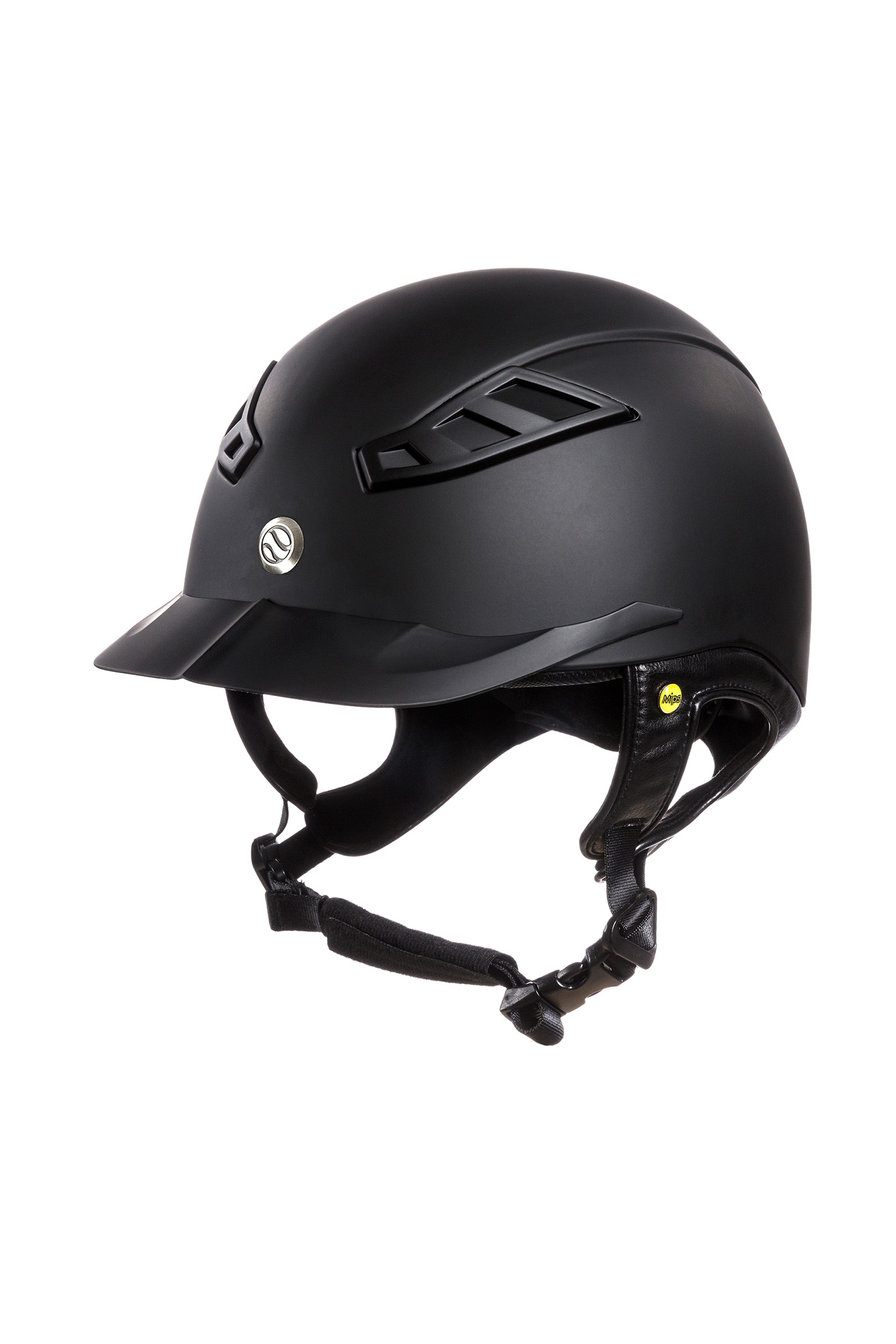 Black Casque d'équitation Back on Track EQ3 MIPS Lynx Smooth