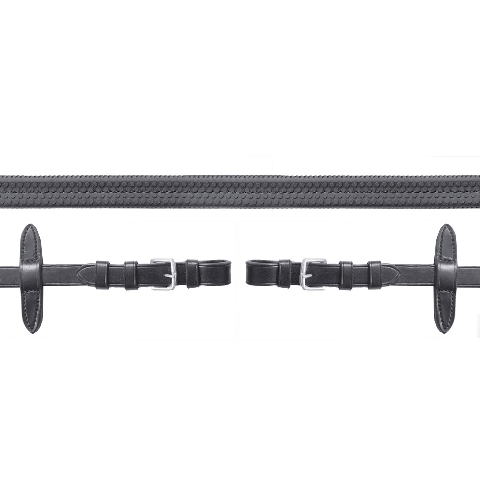 Rênes caoutchouc, avec boucle Schockemöhle Sports Neo