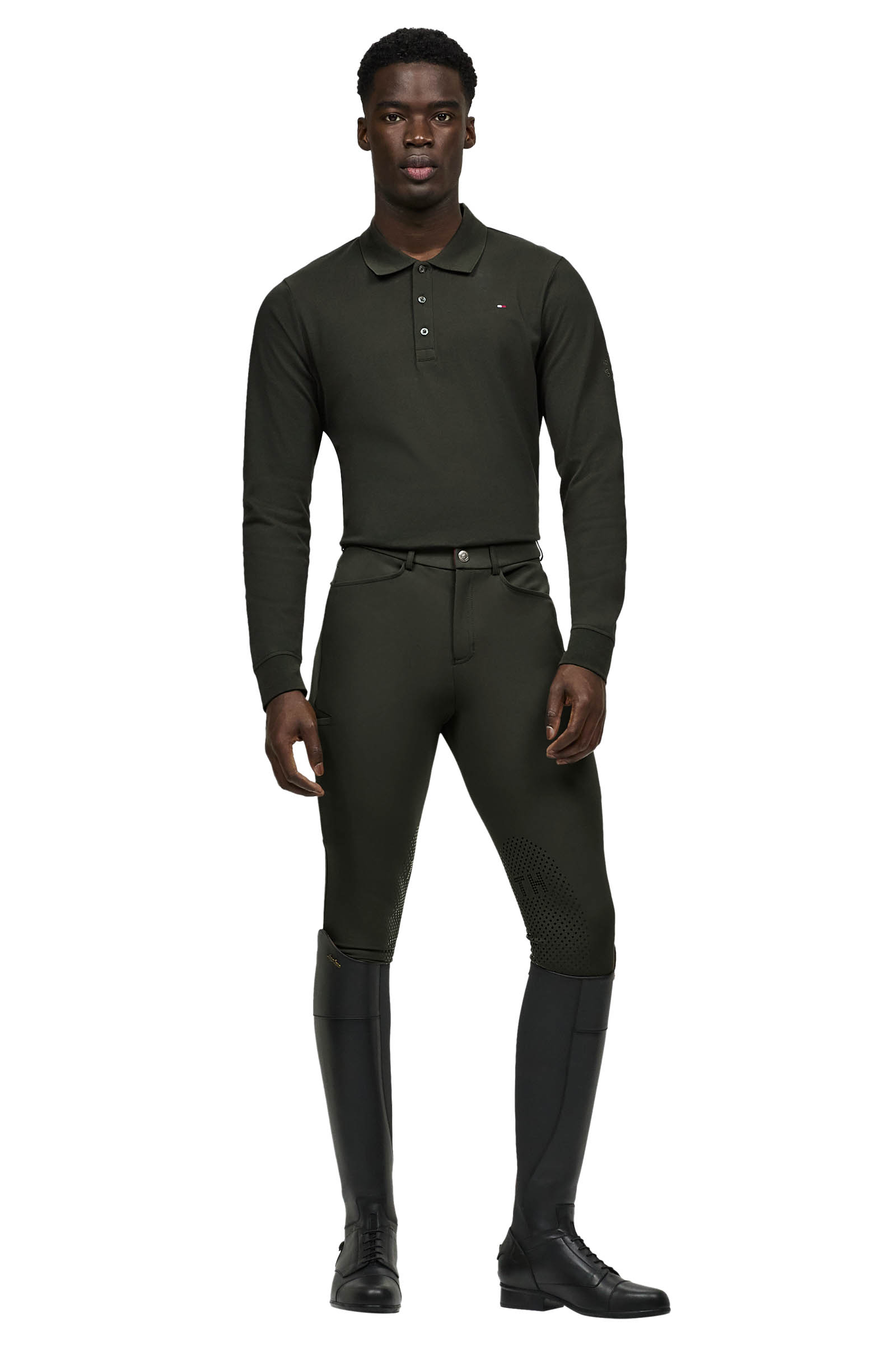 Tommy Hilfiger Equestrian Pro Culottes d'équitation avec Grip aux Genoux Toute l'Année