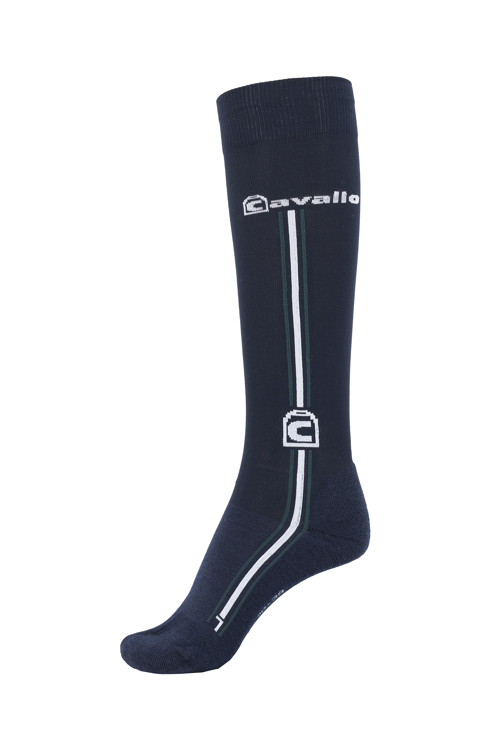 Dark Blue/Dark Green Chaussettes d'équitation Cavallo CavalSamy X