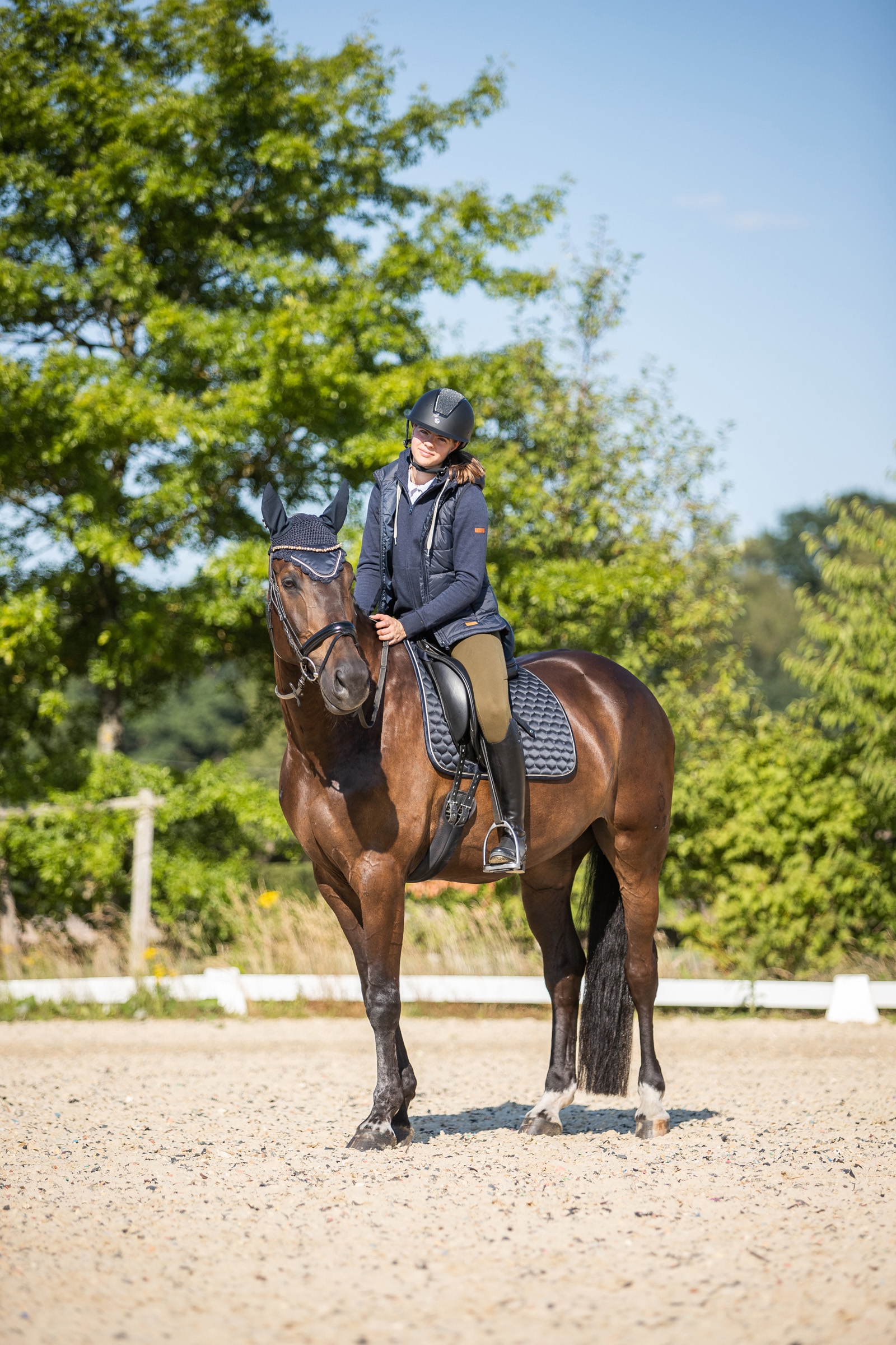 Tapis de selle de dressage Horze Sandness