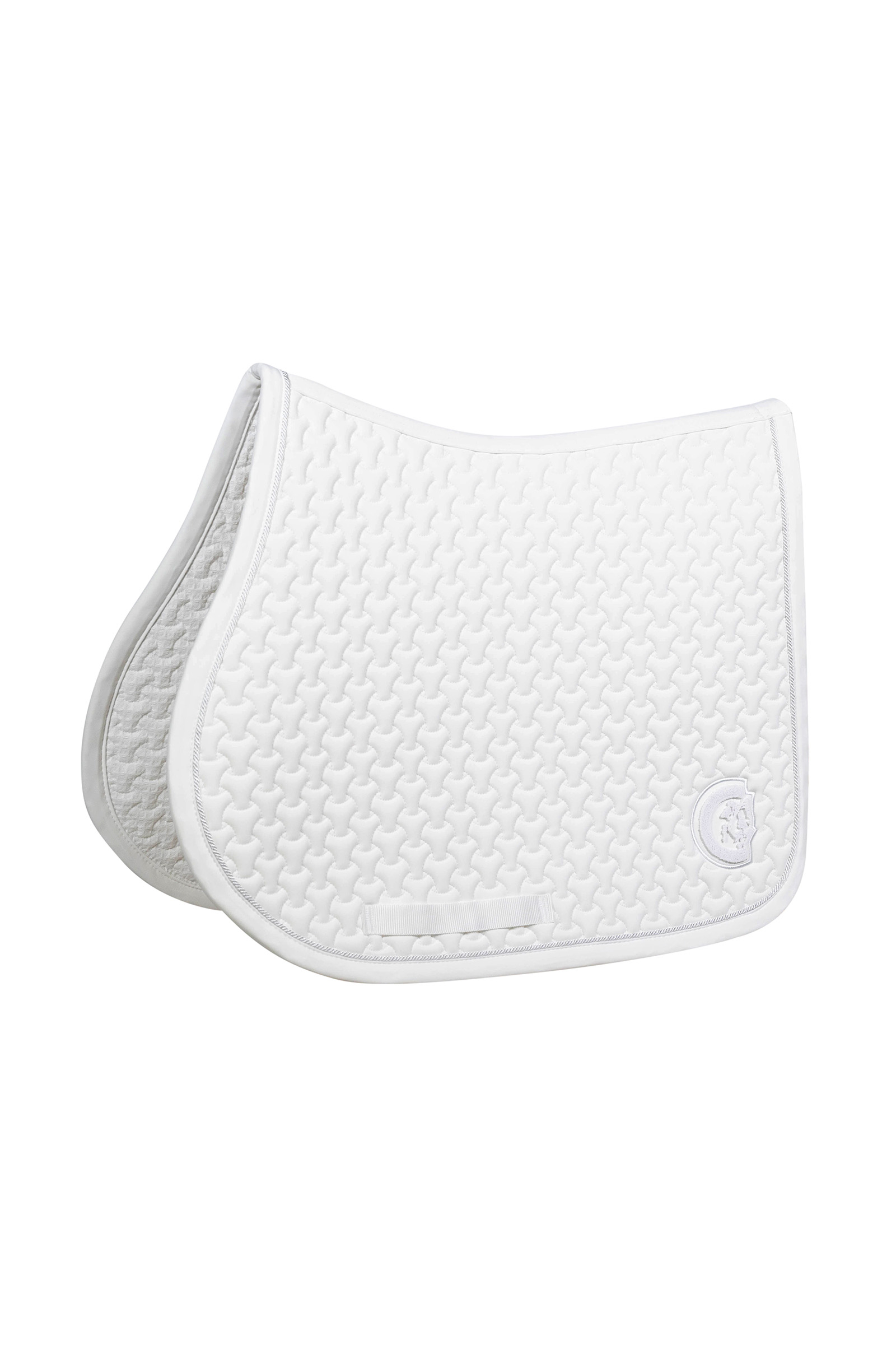 white Tapis De Selle Plaited Logo 3D