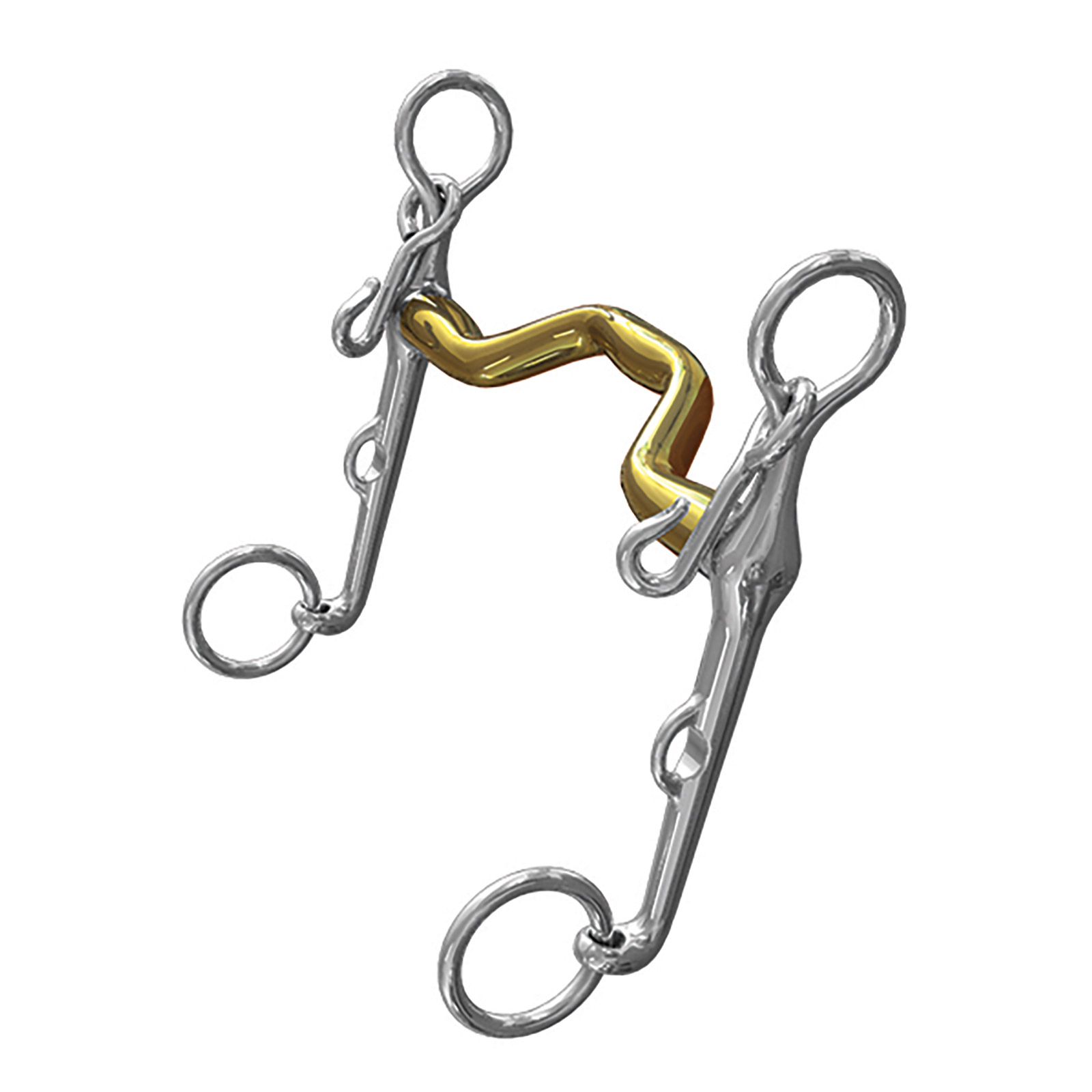 Mors de bride NS Bits Warmblood, canon épaisseur 14 mm, branche inférieure 9 cm