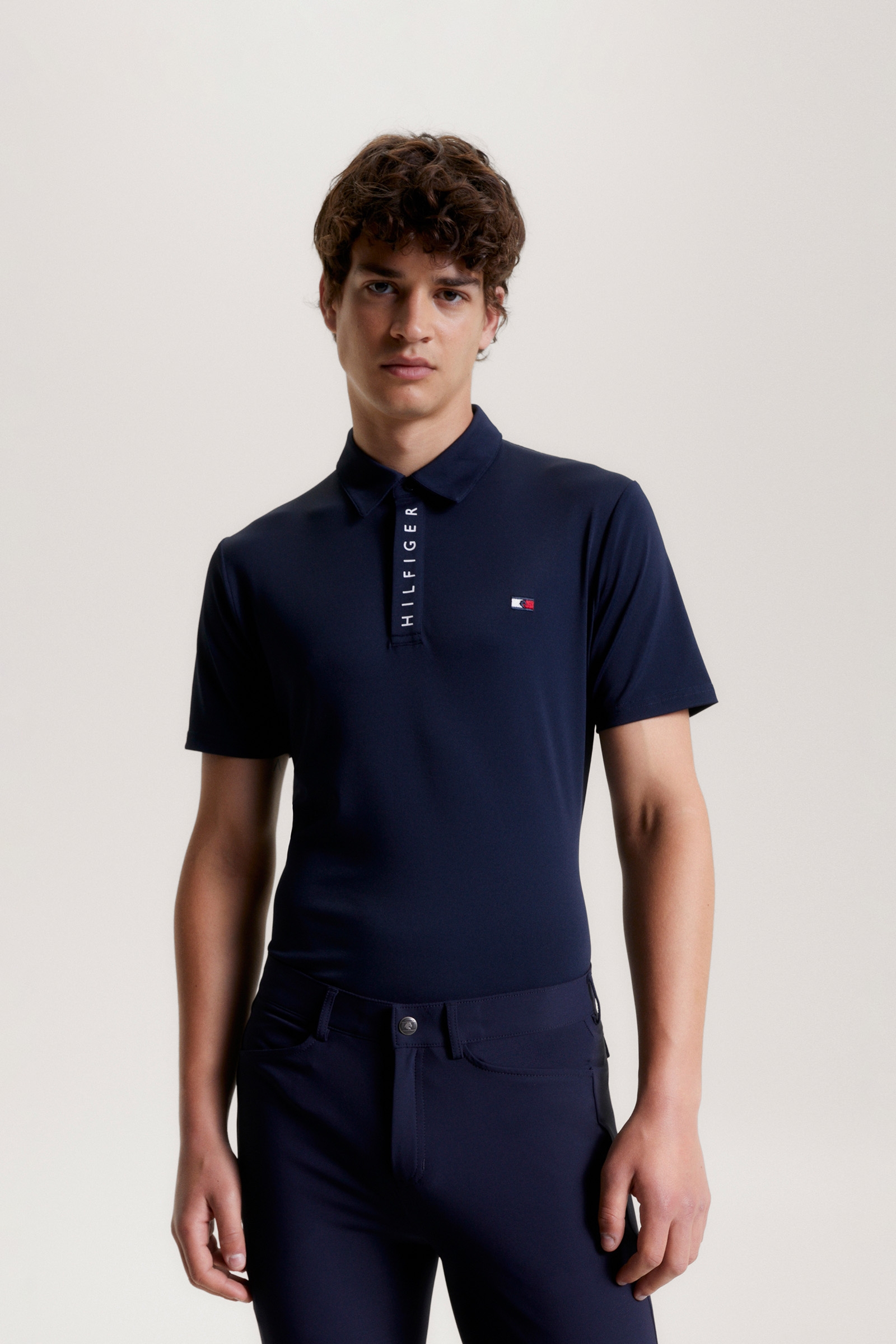 Polo Tommy Hilfiger Equestrian Harlem à manches courtes avec logo