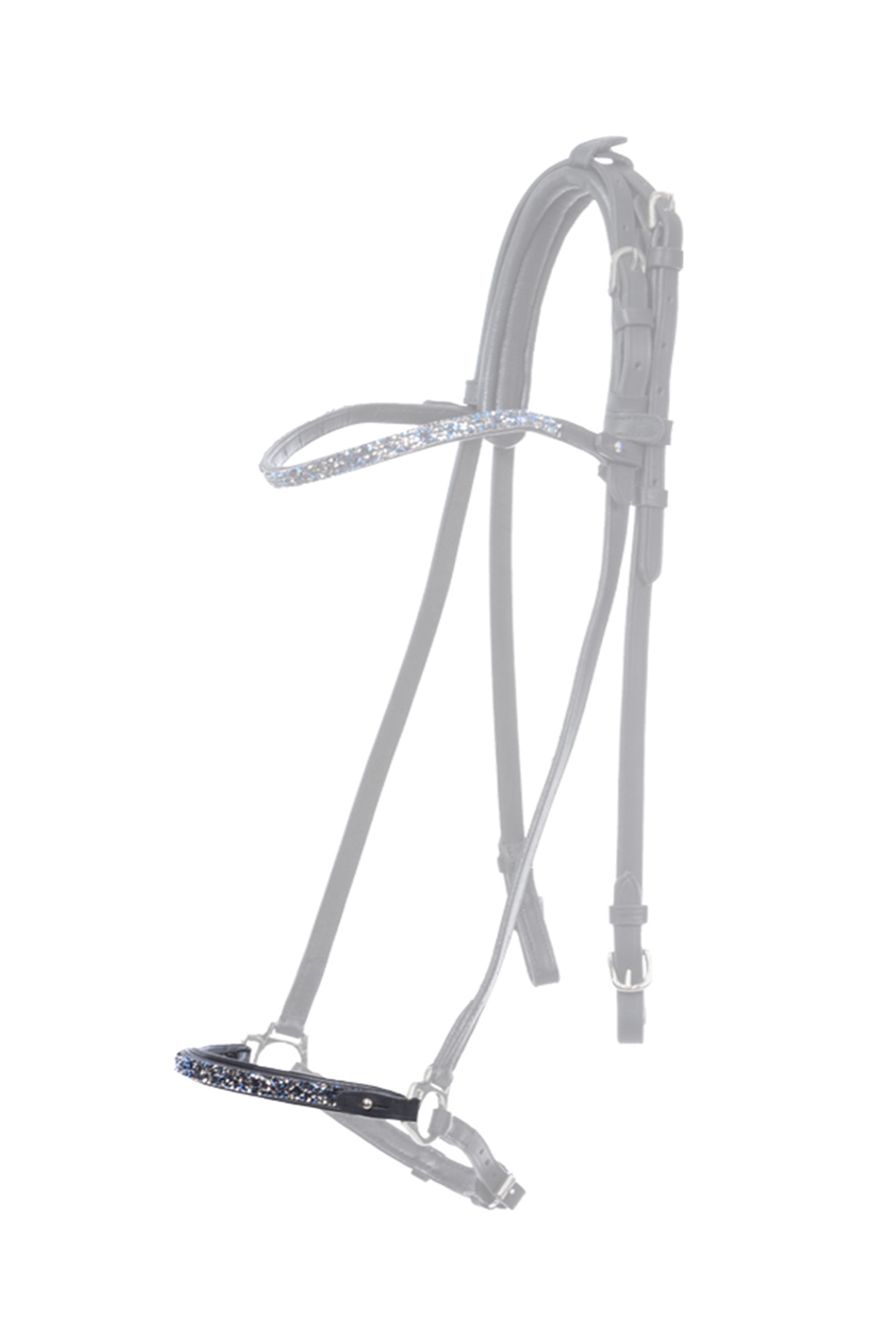 Kavalkade Blár Dropped Noseband Piece for Kjartan Icelandic Bridle