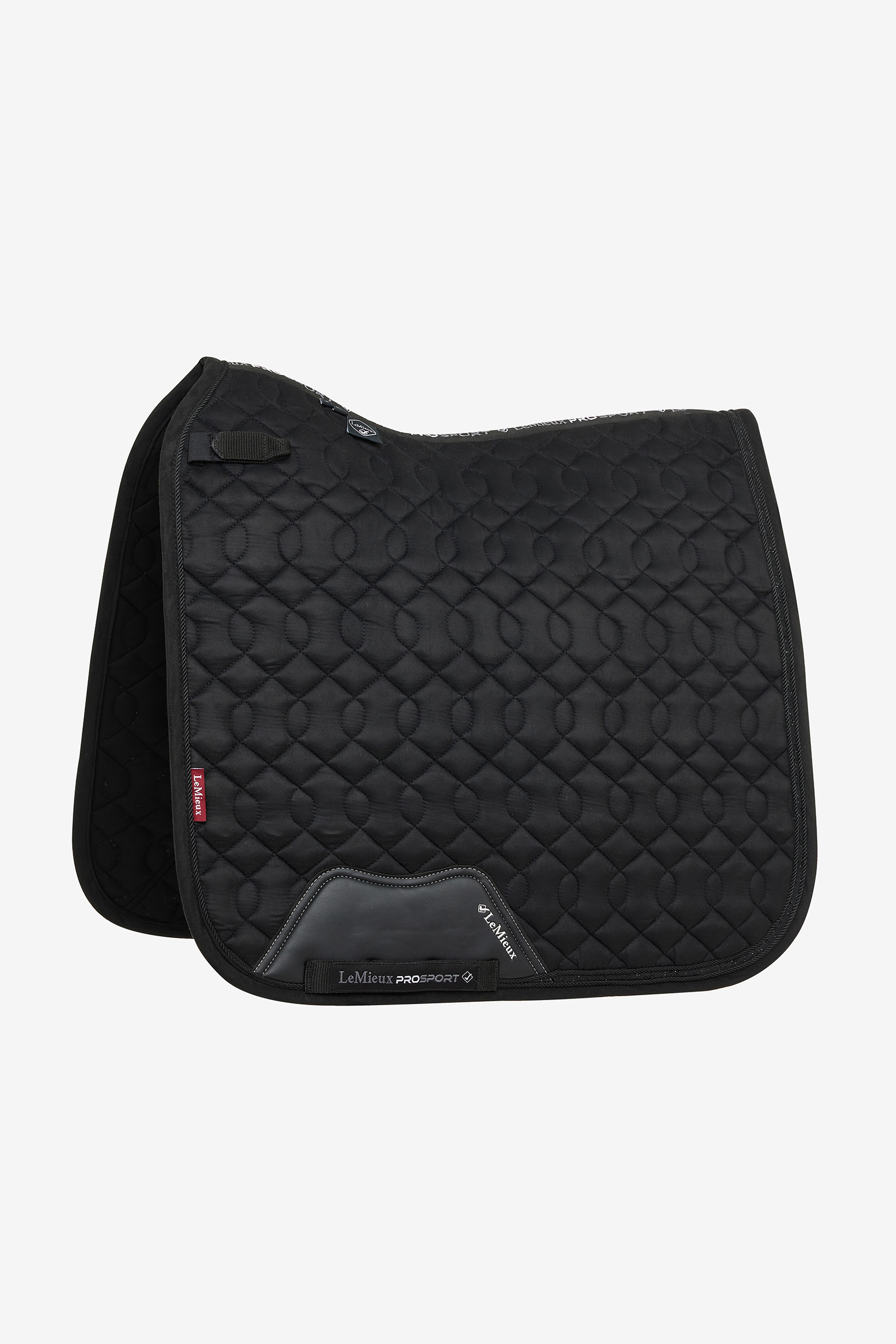Black Tapis de selle de dressage LeMieux Daim Cristaux