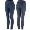 Pantalon d'&eacute;quitation jean fond int&eacute;gral silicone B Vertigo Elle, femme