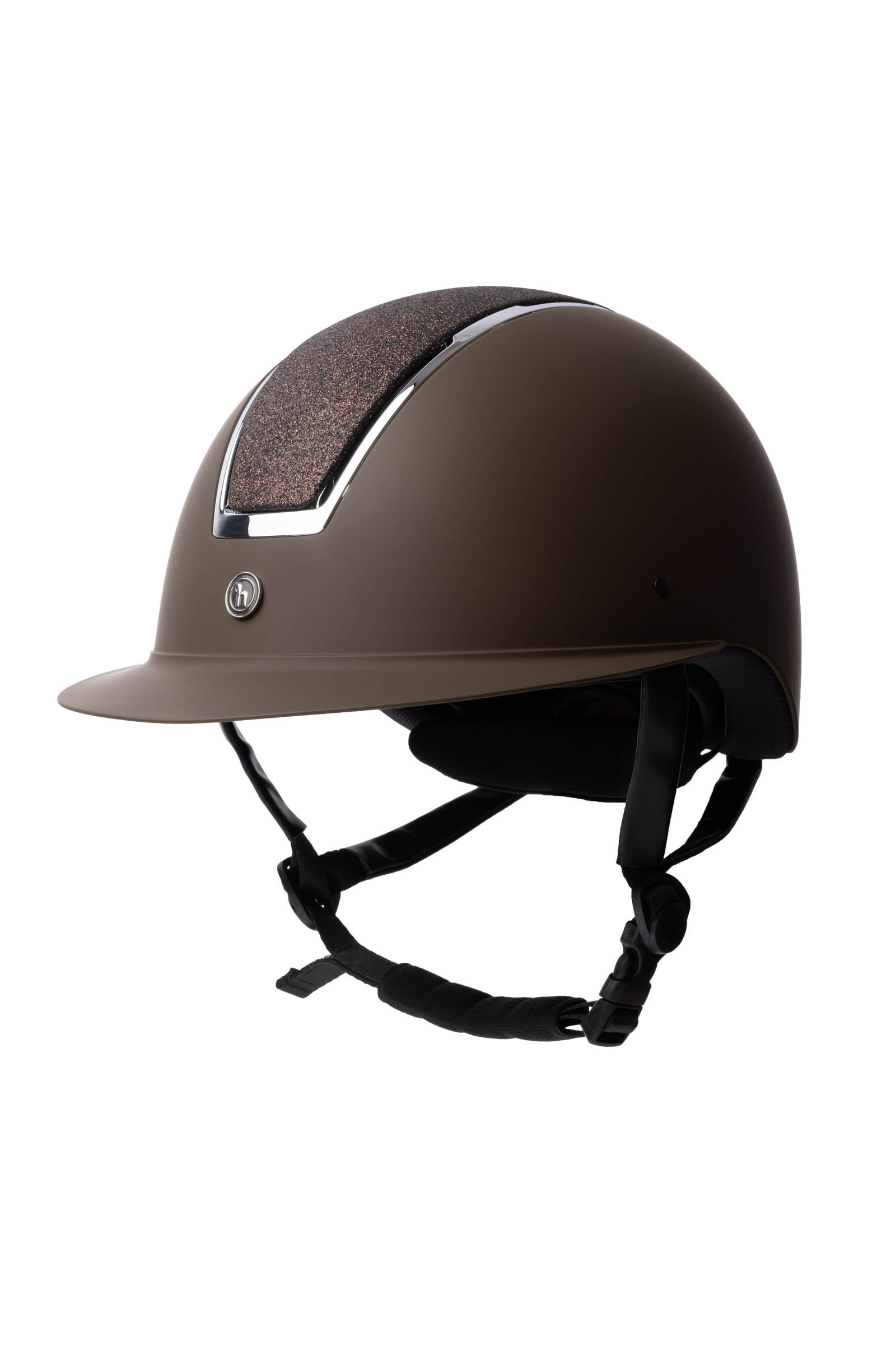 Dark Brown/Dark Brown Horze AURORA casque d&rsquo;&eacute;quitation