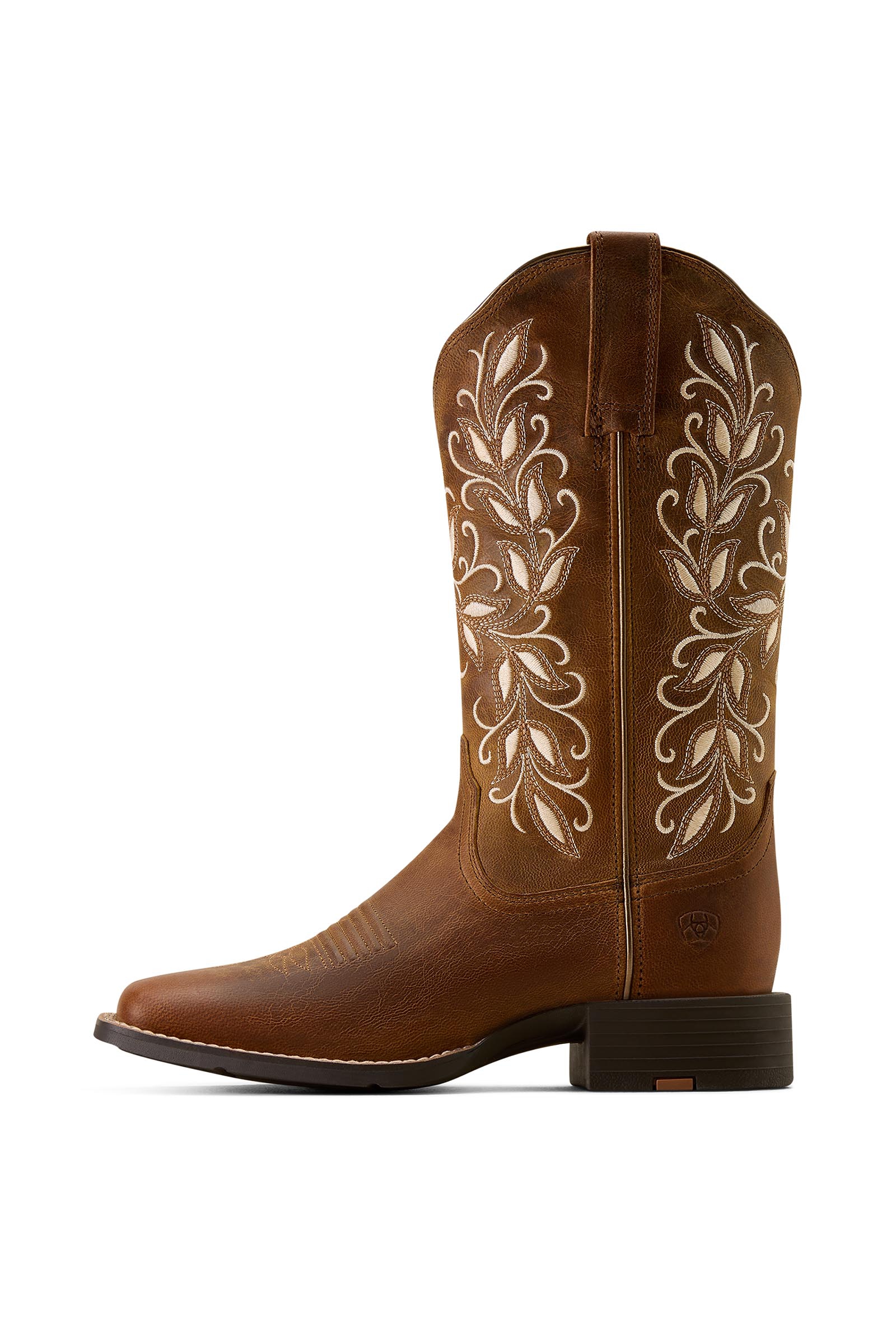 Ariat Bottes western Round Up Holly &agrave; bout carr&eacute; large pour femme  