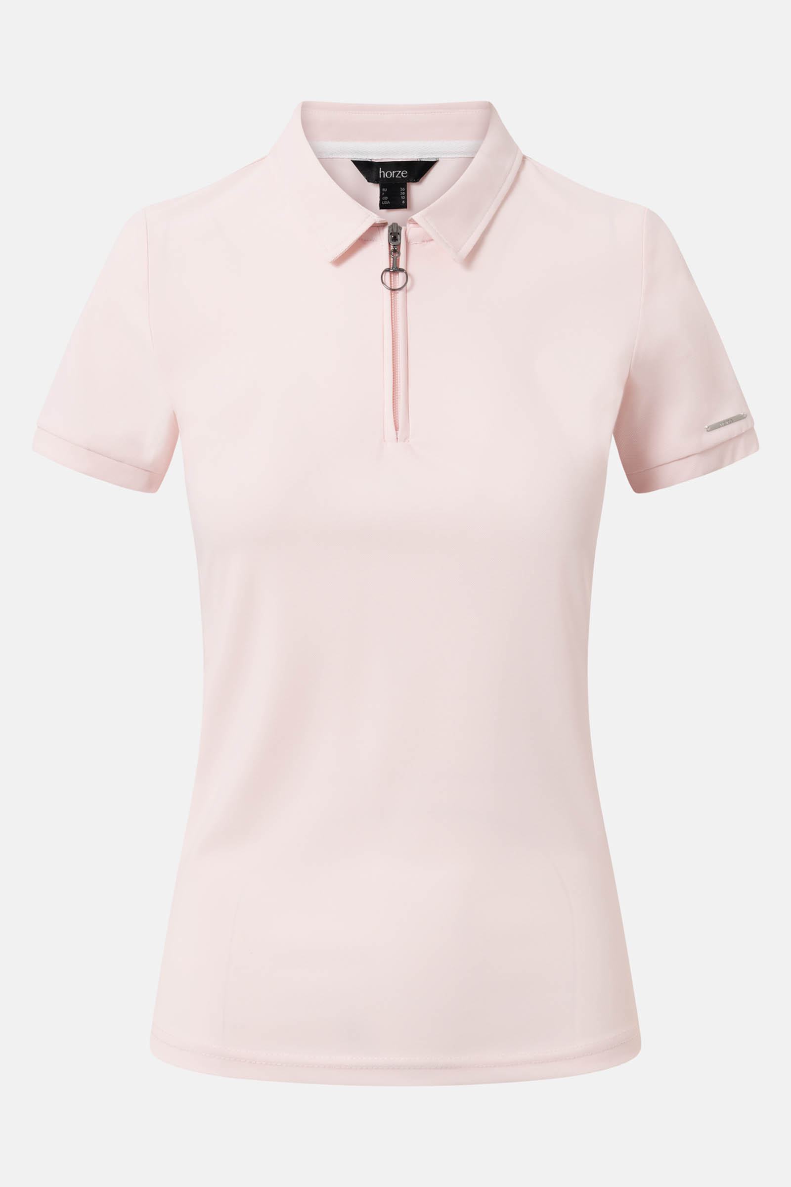 Barely Pink Polo fonctionnel Horze Willow femme