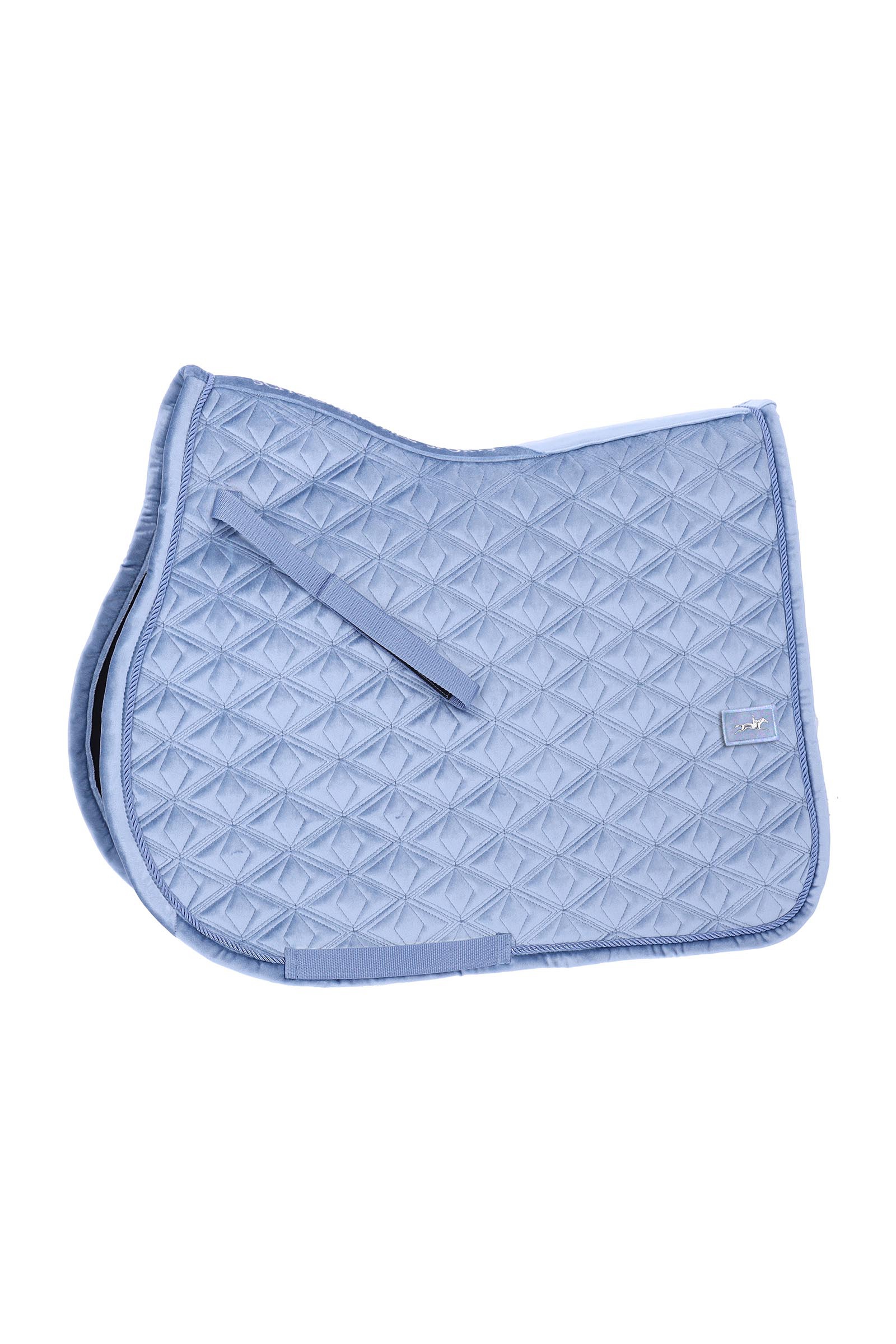 Milky Blue Schockemöhle Sports SP Velvet D Style Jumping Saddle Pad