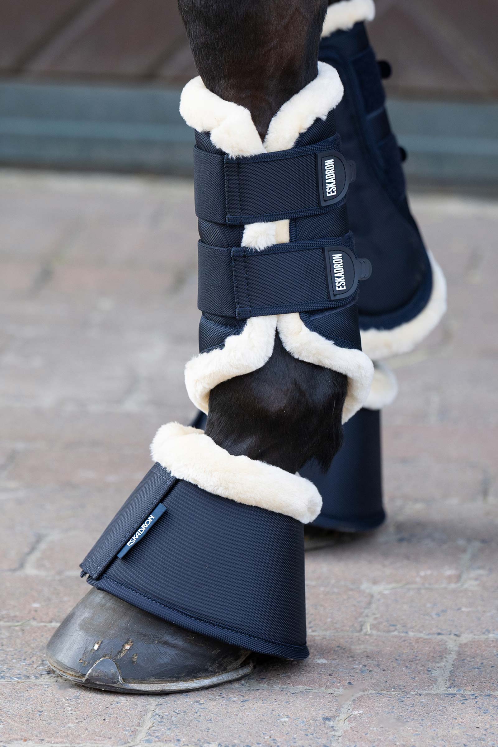 Guêtres de protection protège-tendons Fausse Fourrure