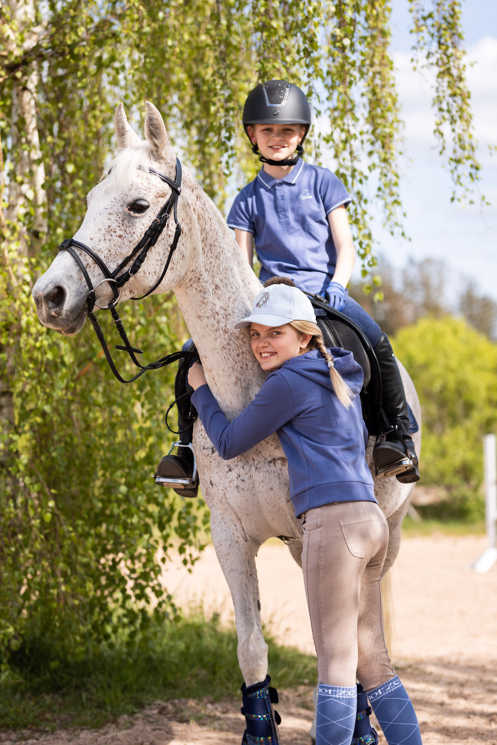 Pantalon d'&eacute;quitation fond int&eacute;gral grip Horze Suki, enfant