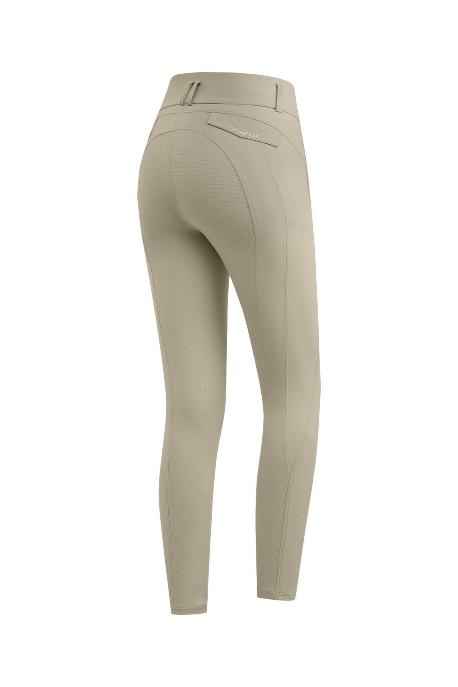Beige Grey ELT Comfort Ride Glam pantalon d&rsquo;&eacute;quitation femme full grip