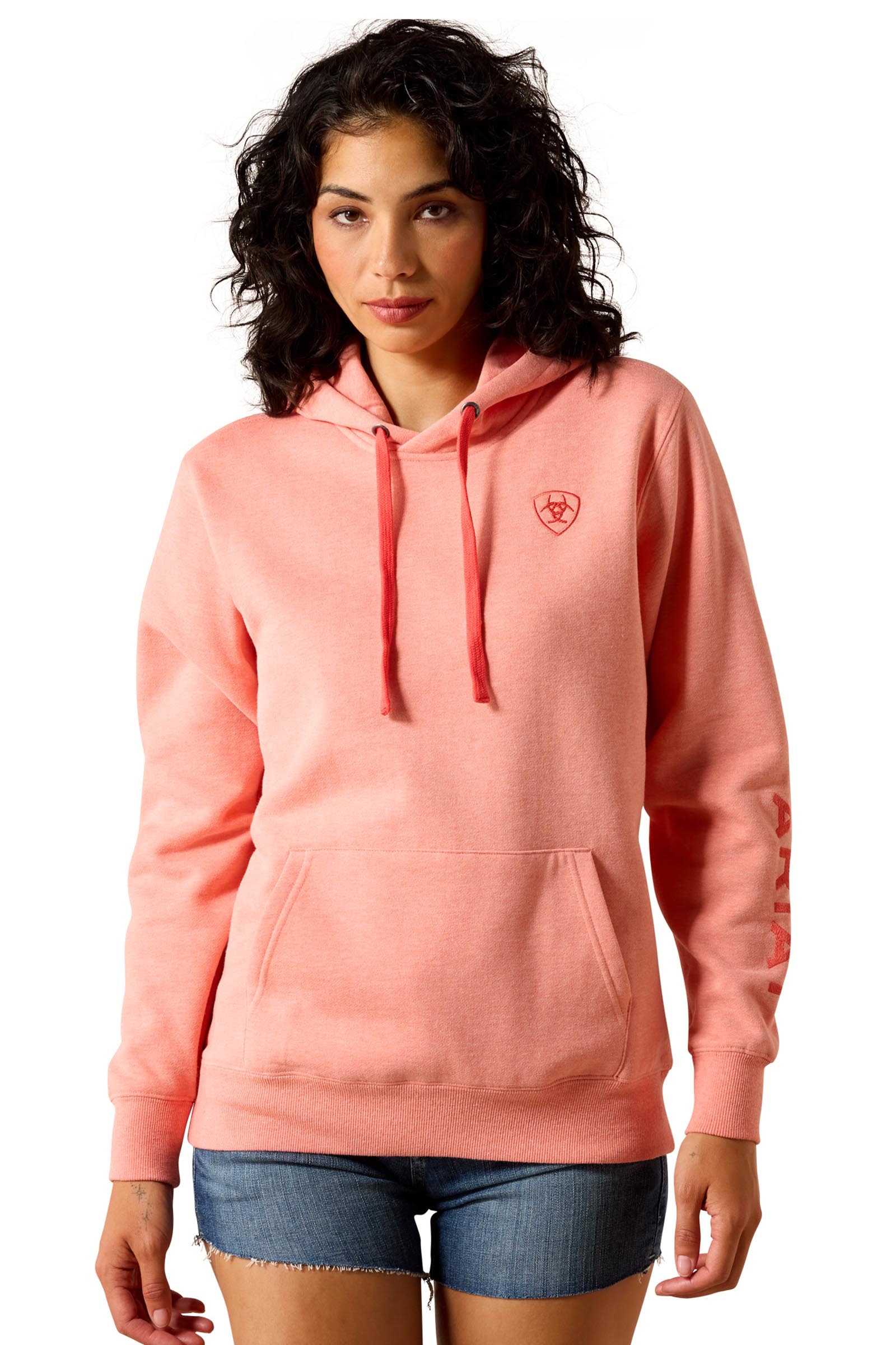 Peach Amber Heather Ariat Logo 2.0 sweat &agrave; capuche pour femme