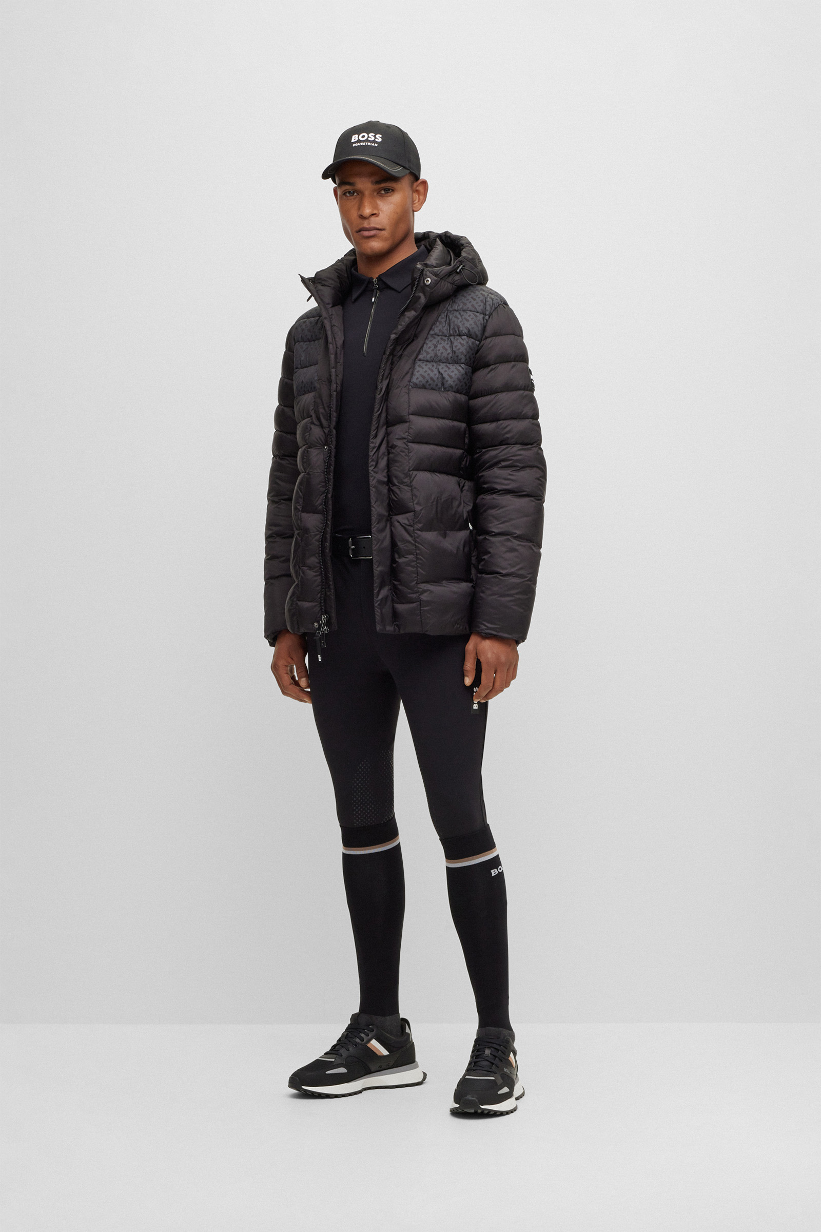 Polo d'entra&icirc;nement Boss Elton Signature Stripe pour hommes