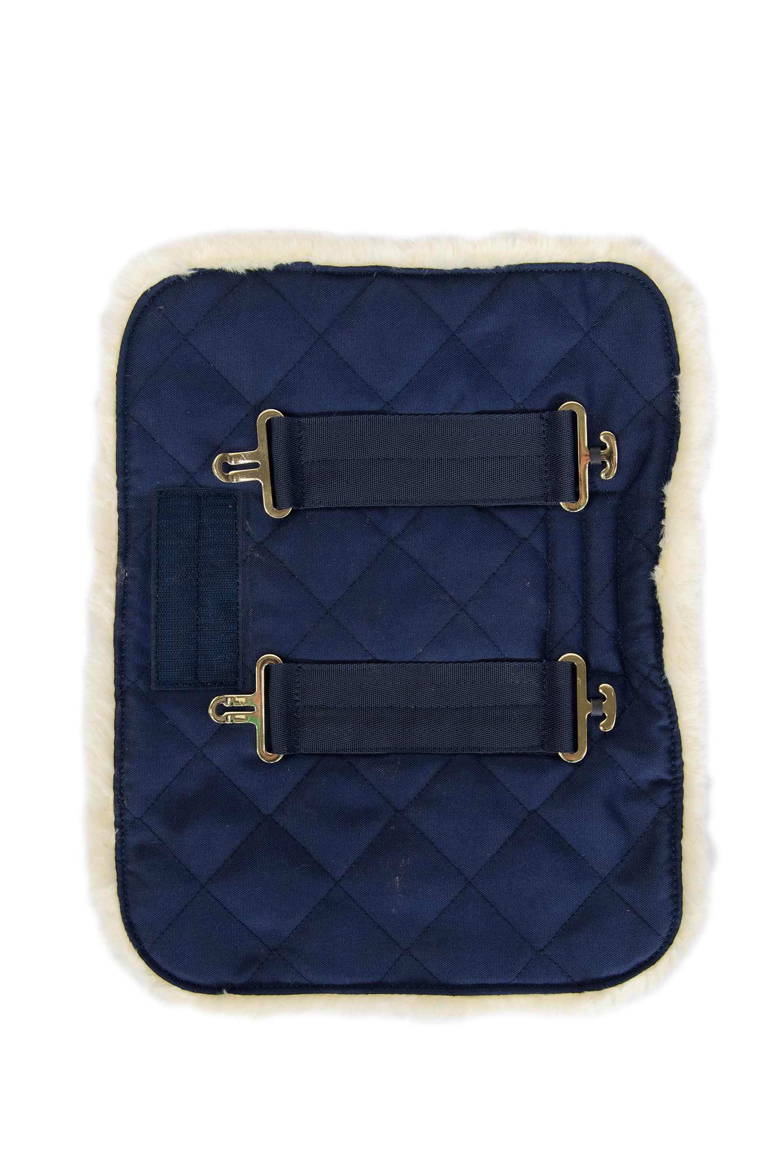 navy Extenseur de poitrine matelassé Kentucky Horsewear avec 2 boucles en peau de mouton