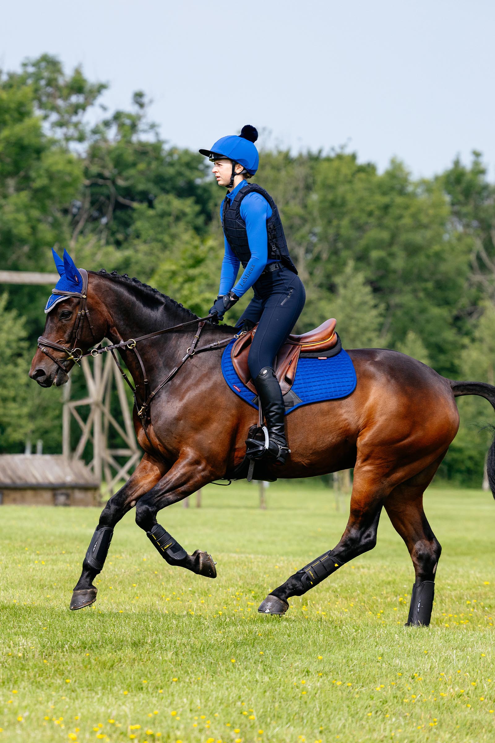 LeMieux Suede Close Contact tapis de selle saut d&rsquo;obstacles