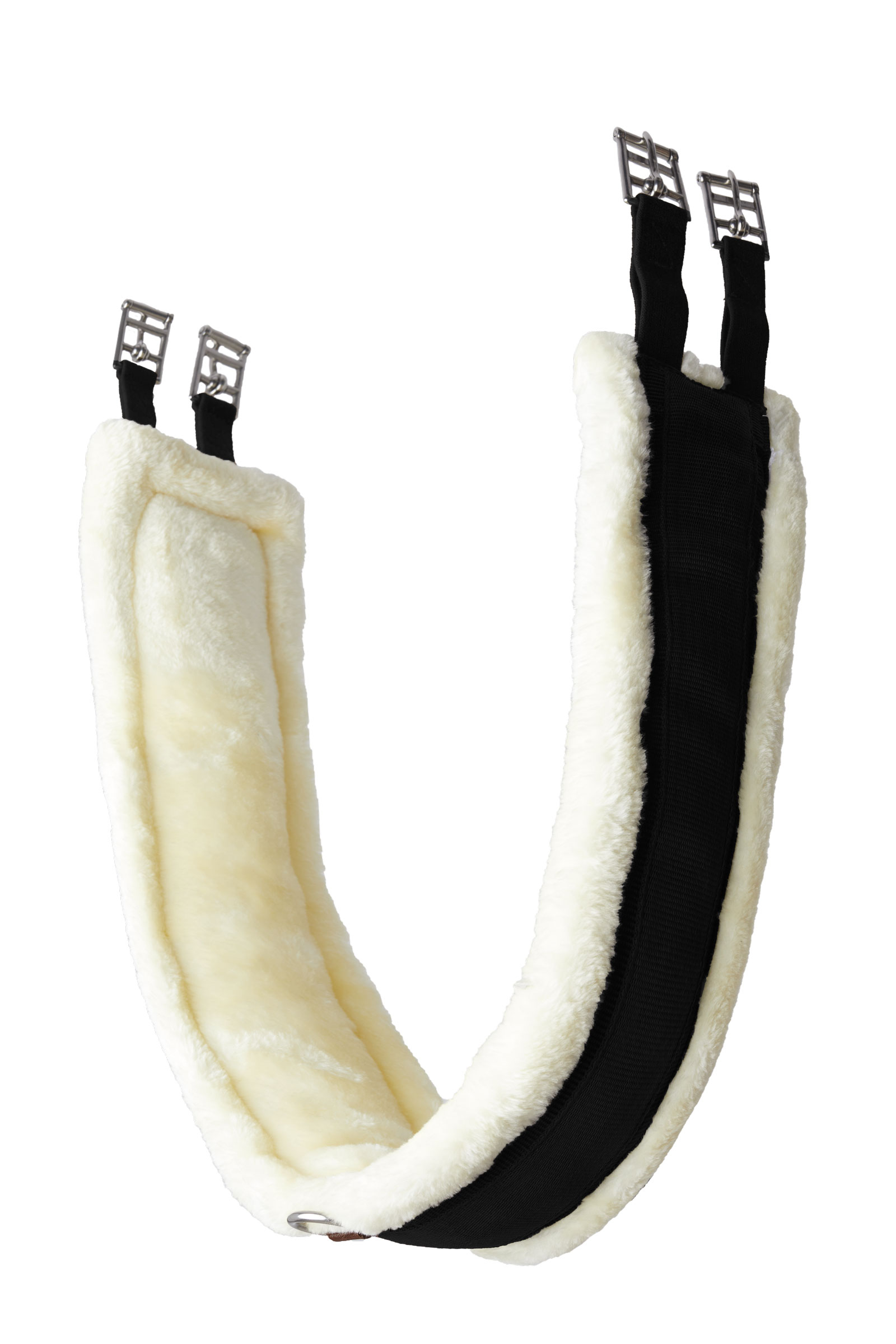 Sangle Horze Kyiv en n&eacute;opr&egrave;ne avec fausse fourrure non amovible