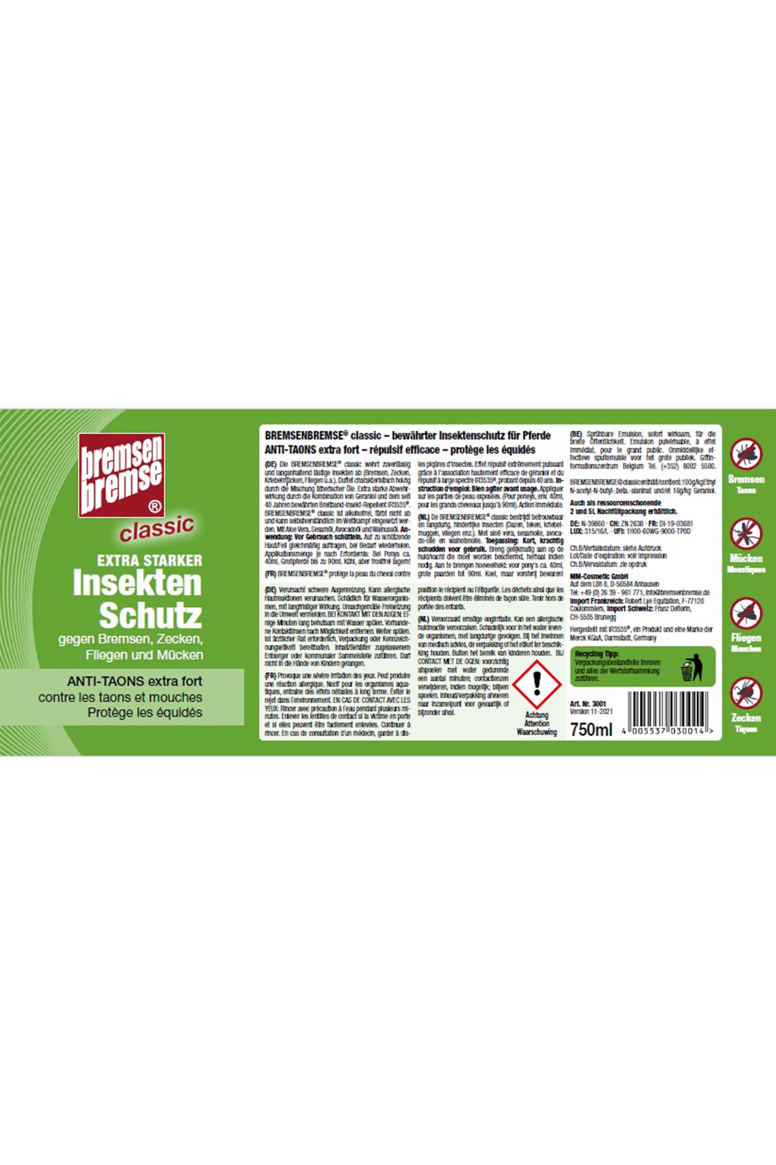 Bremsenbremse classic anti Taons extra fort, 750ml