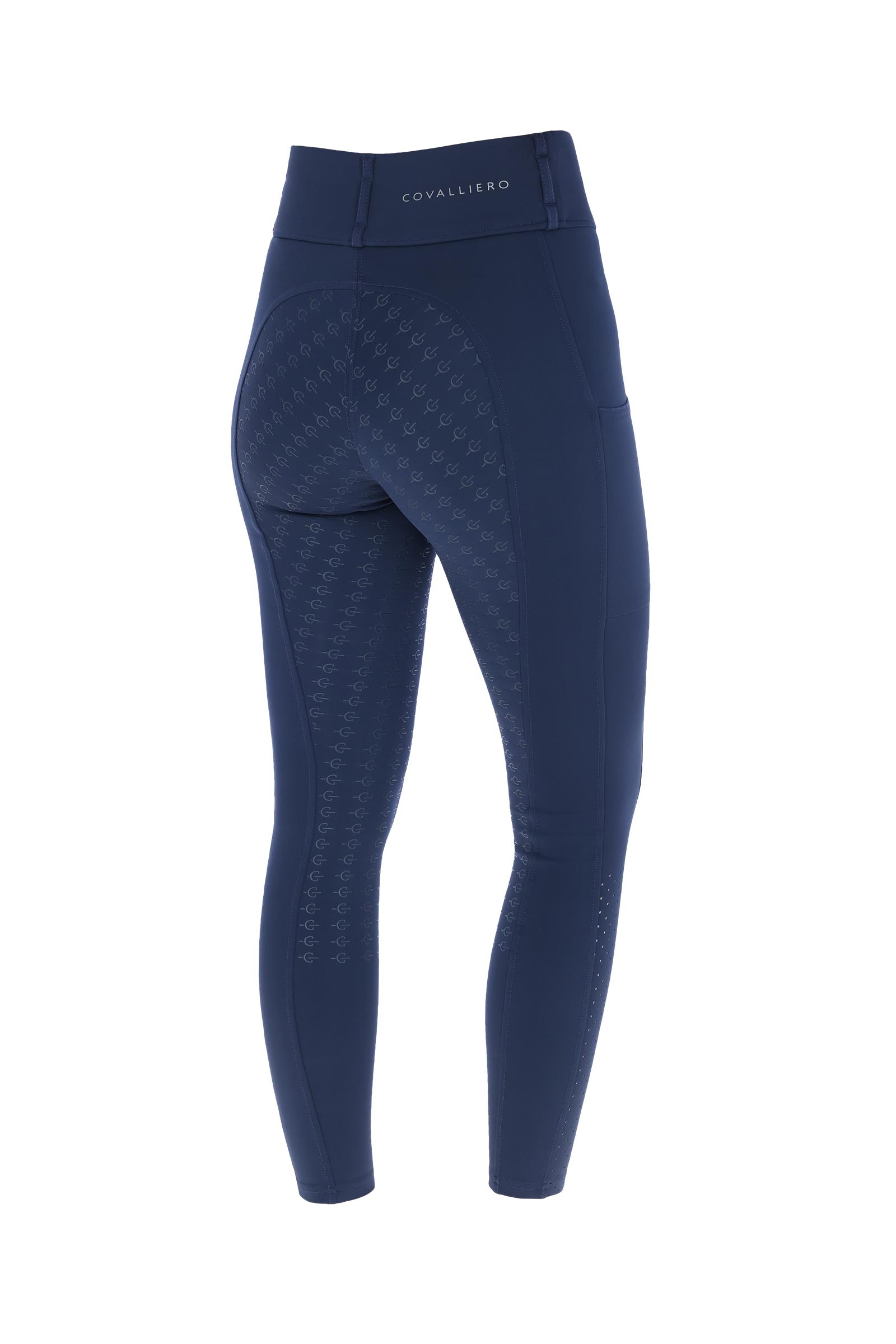 Dark Navy Covalliero legging d’équitation de compression à fond intégral SS25  