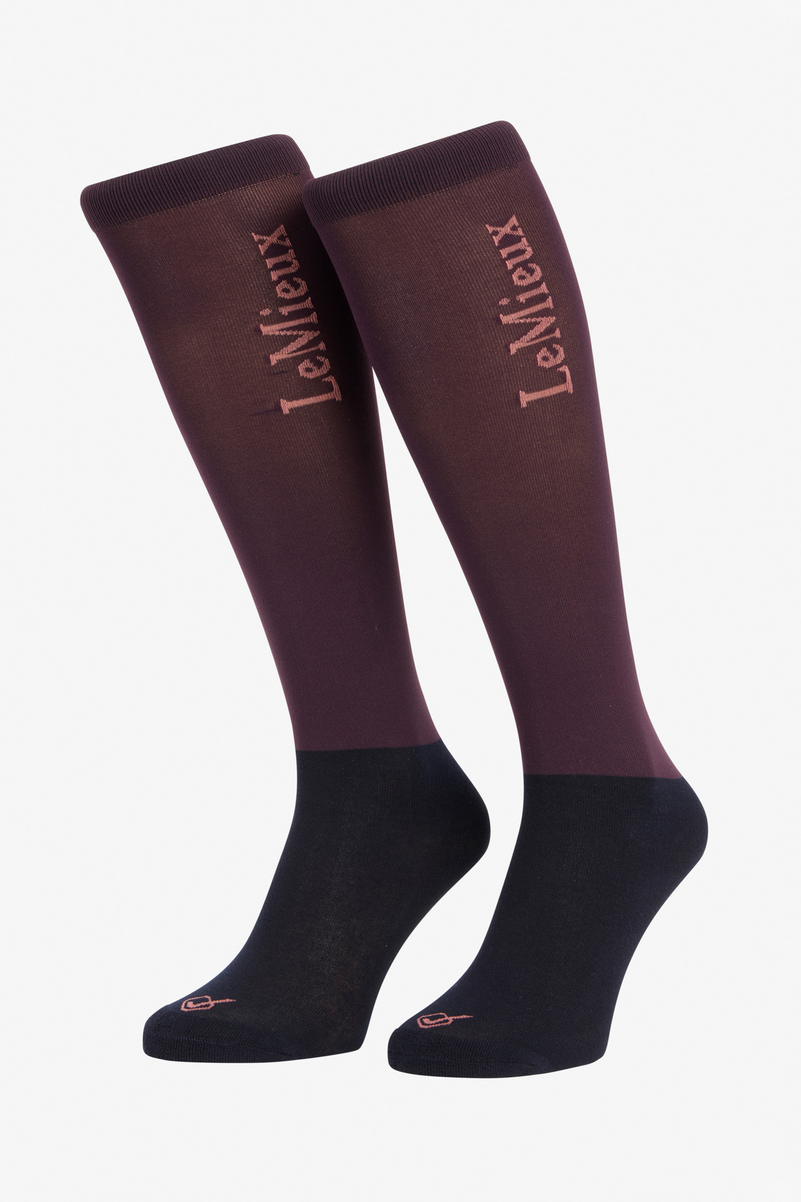 Damson Chaussettes de comp&eacute;tition LeMieux (lot de 2)