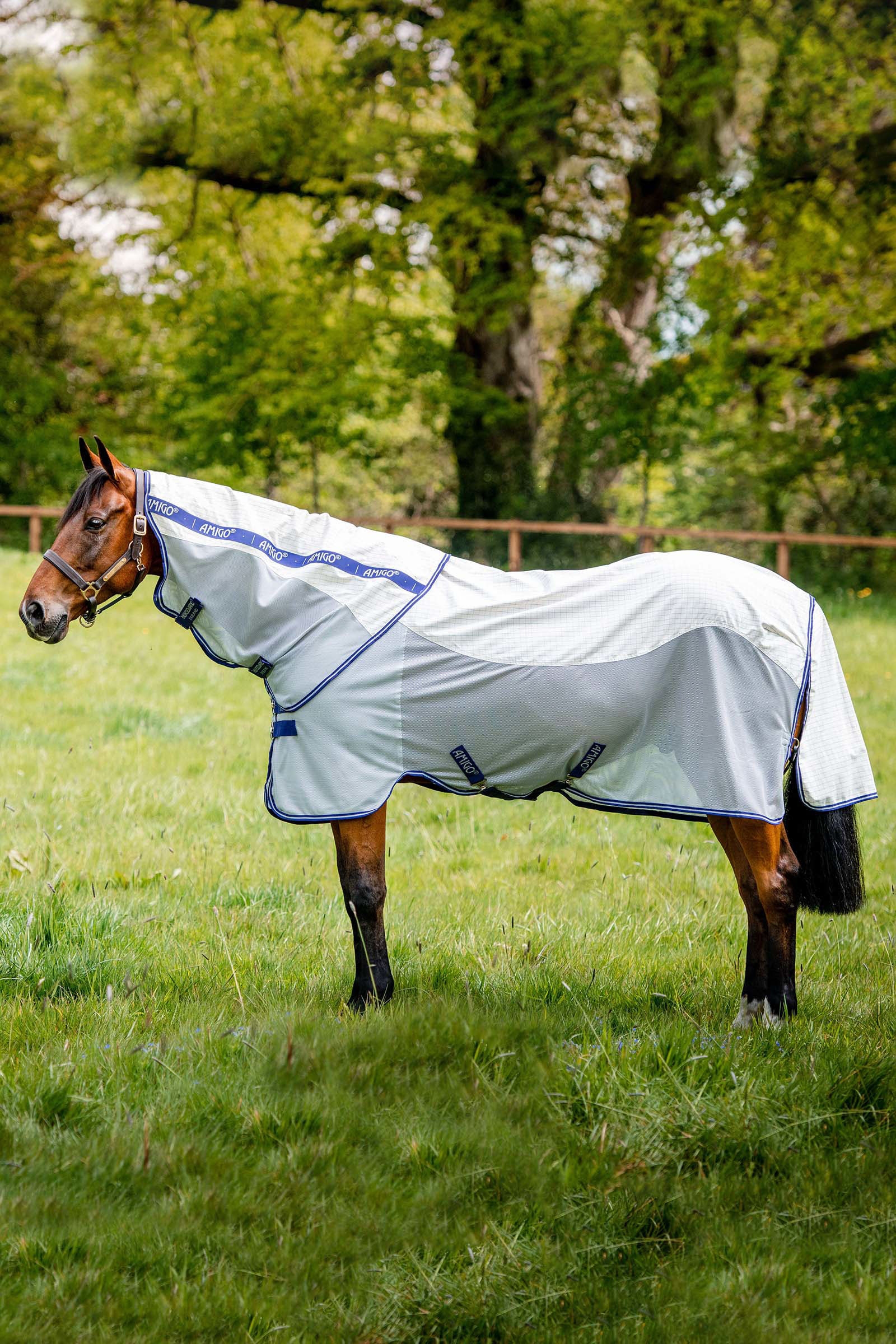 Horseware Amigo Airflow couverture anti-mouches avec partie de cou amovible