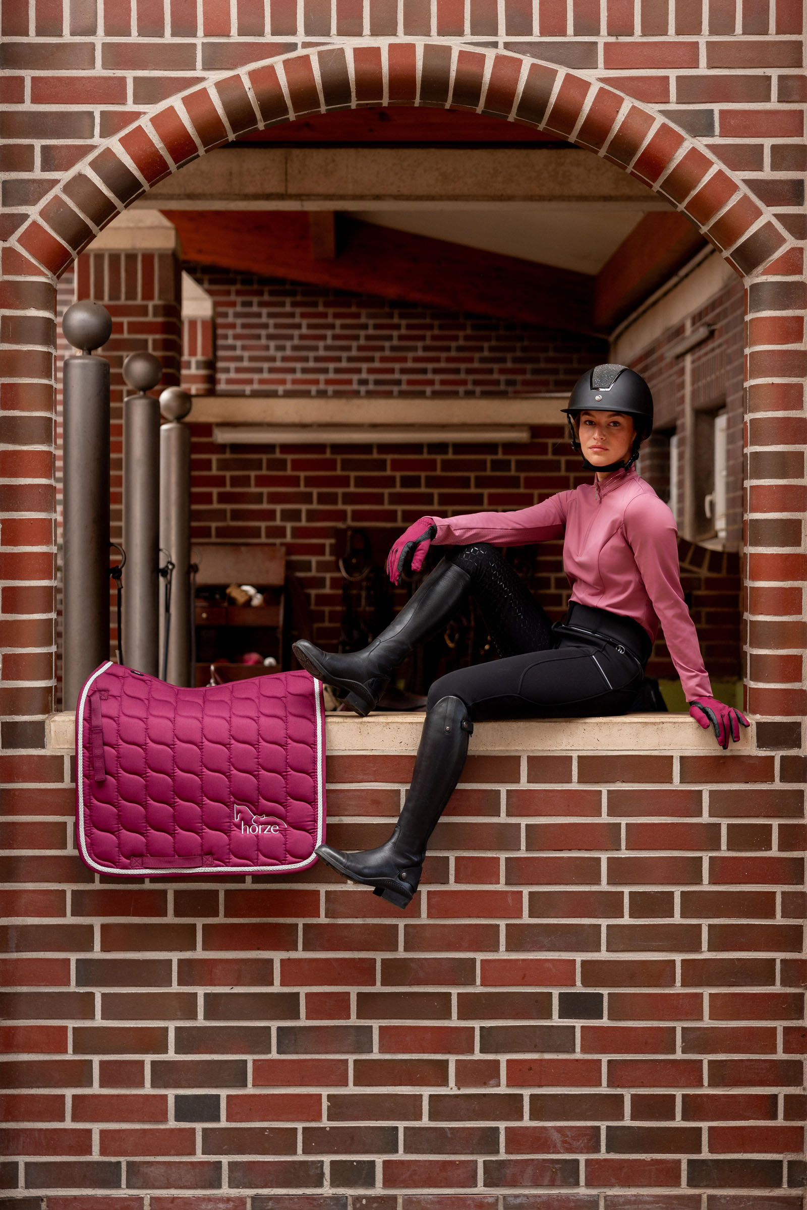 Horze Corinne Pantalons d'équitation thermo avec grip complet