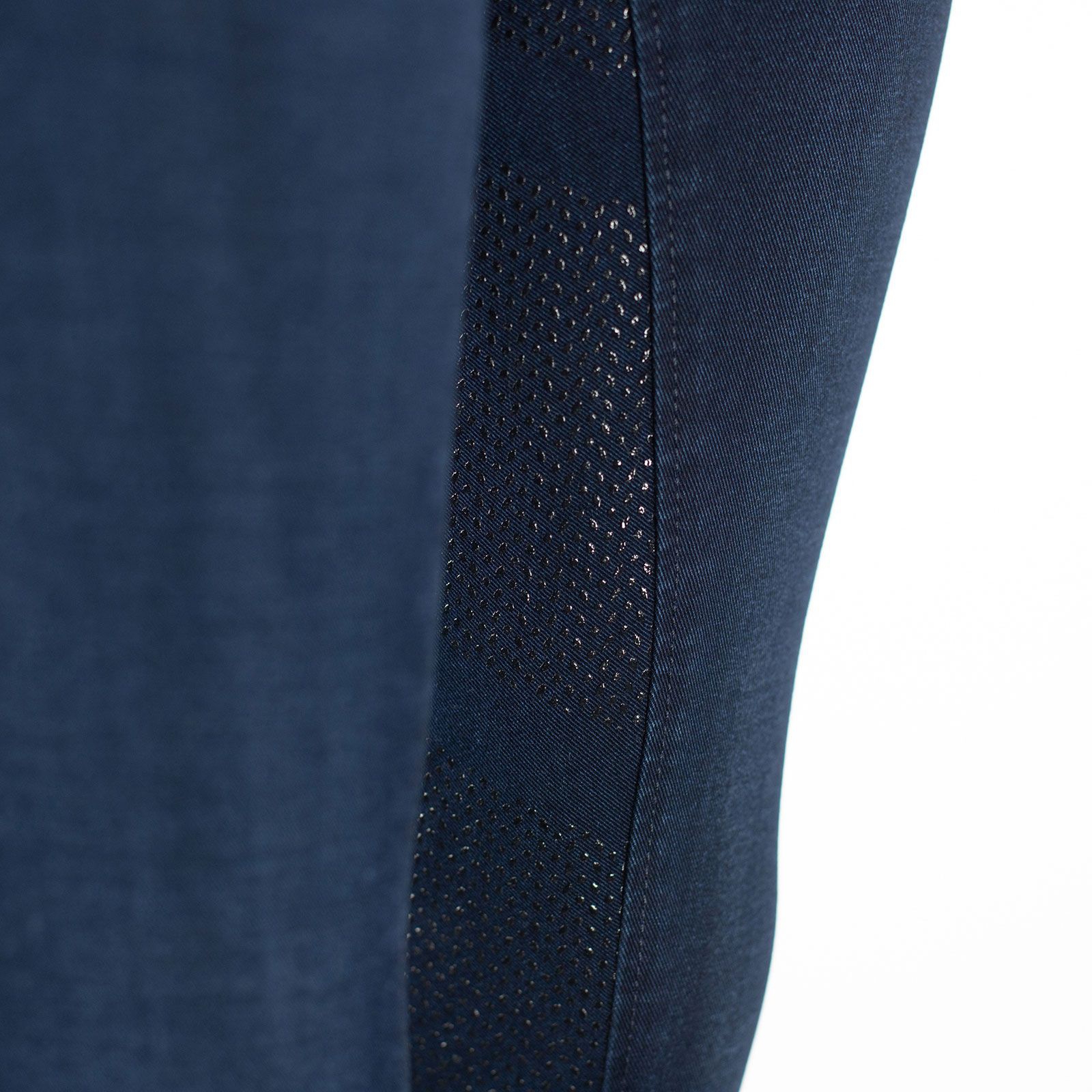 Pantalon d'&eacute;quitation jean fond int&eacute;gral silicone B Vertigo Elle, femme