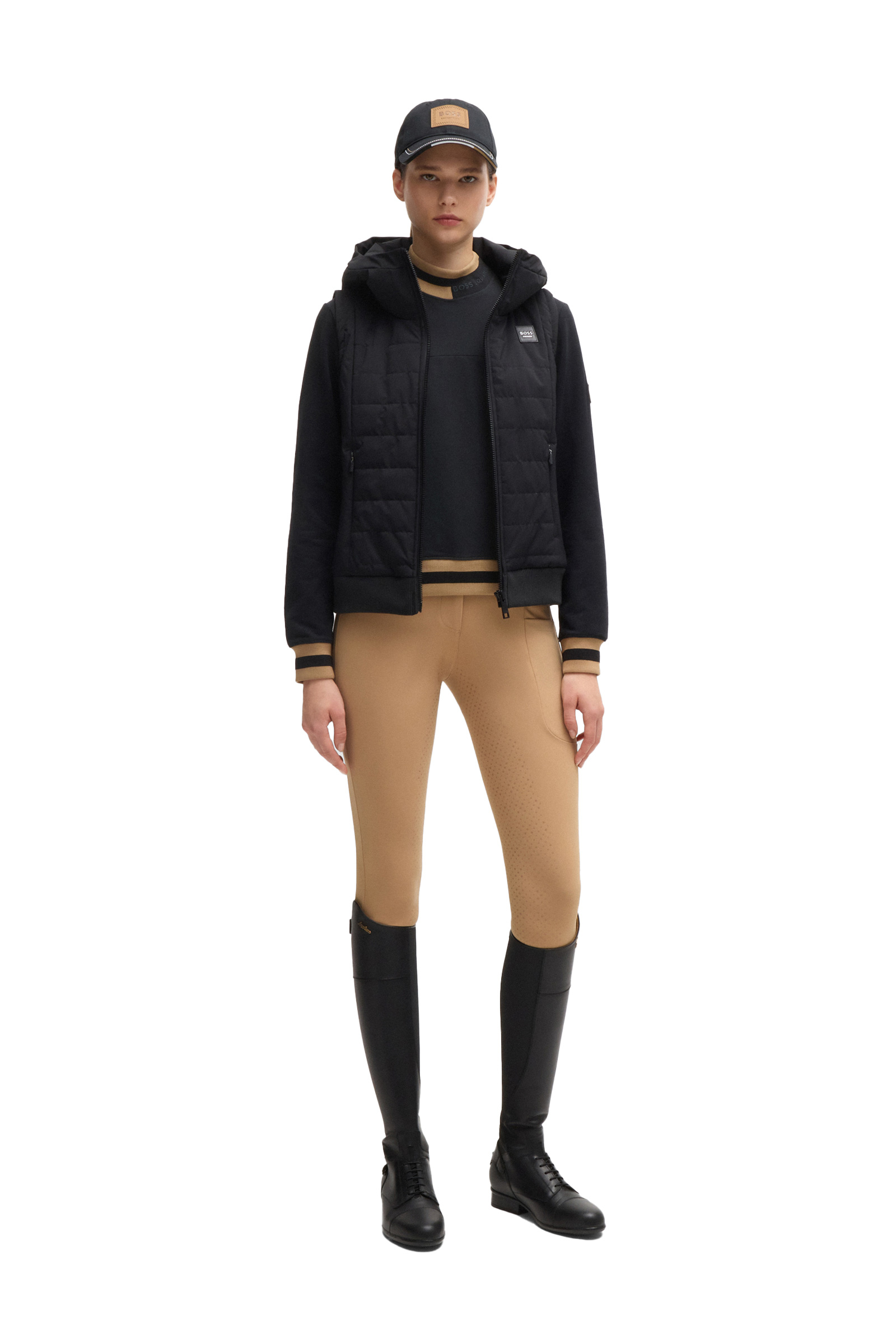 Boss Kim pull femme &agrave; col montant